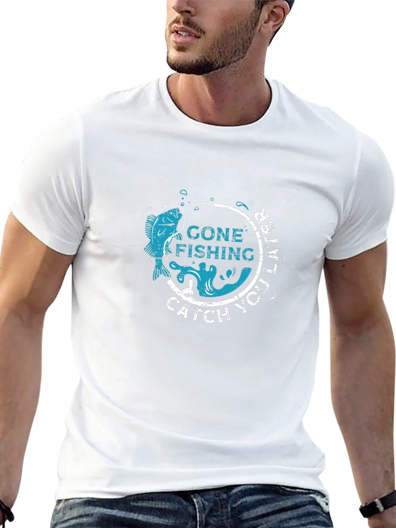Gone Fishing Graphic Tee - Catch You Later!