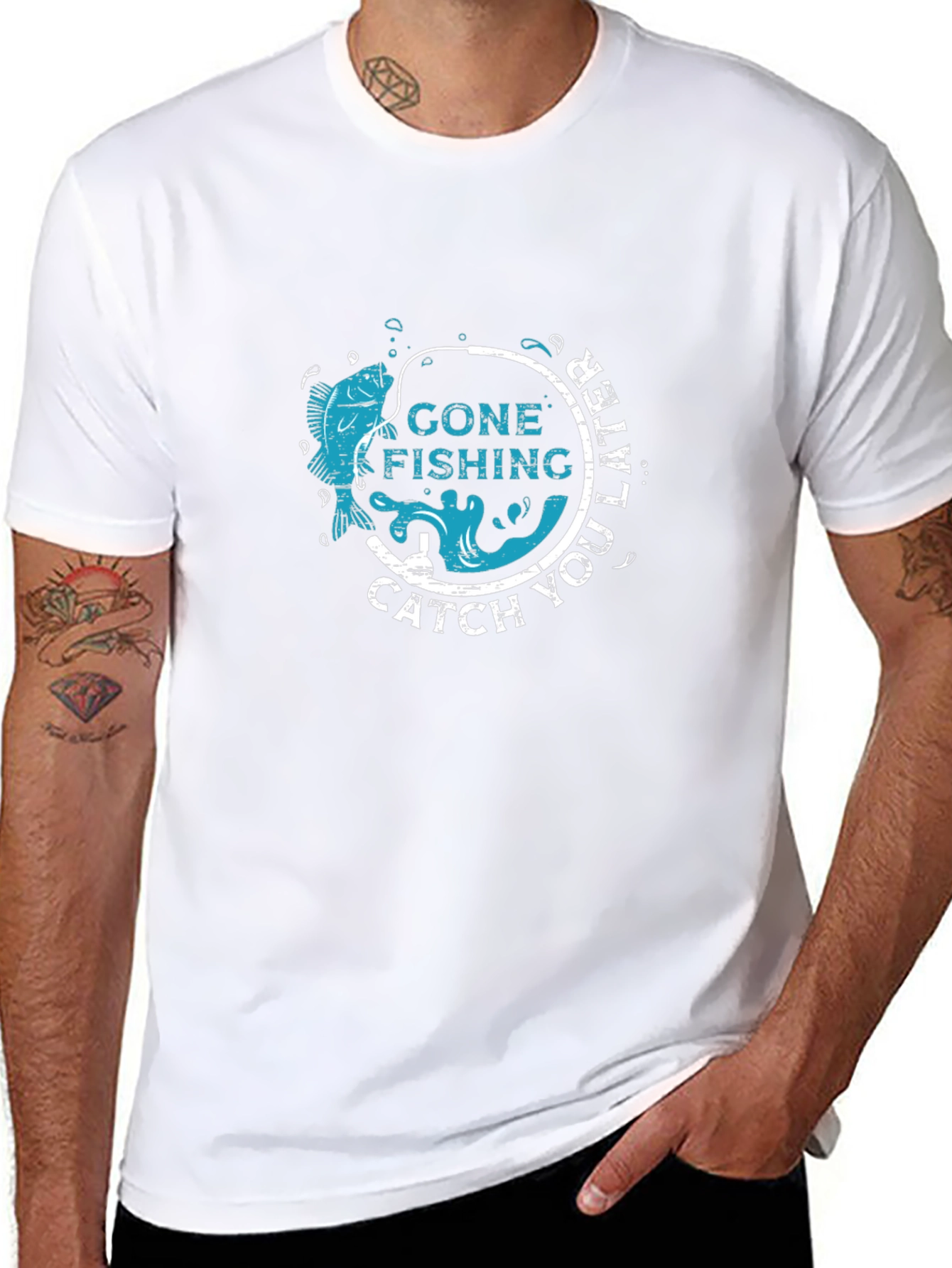 Gone Fishing Graphic Tee - Catch You Later!