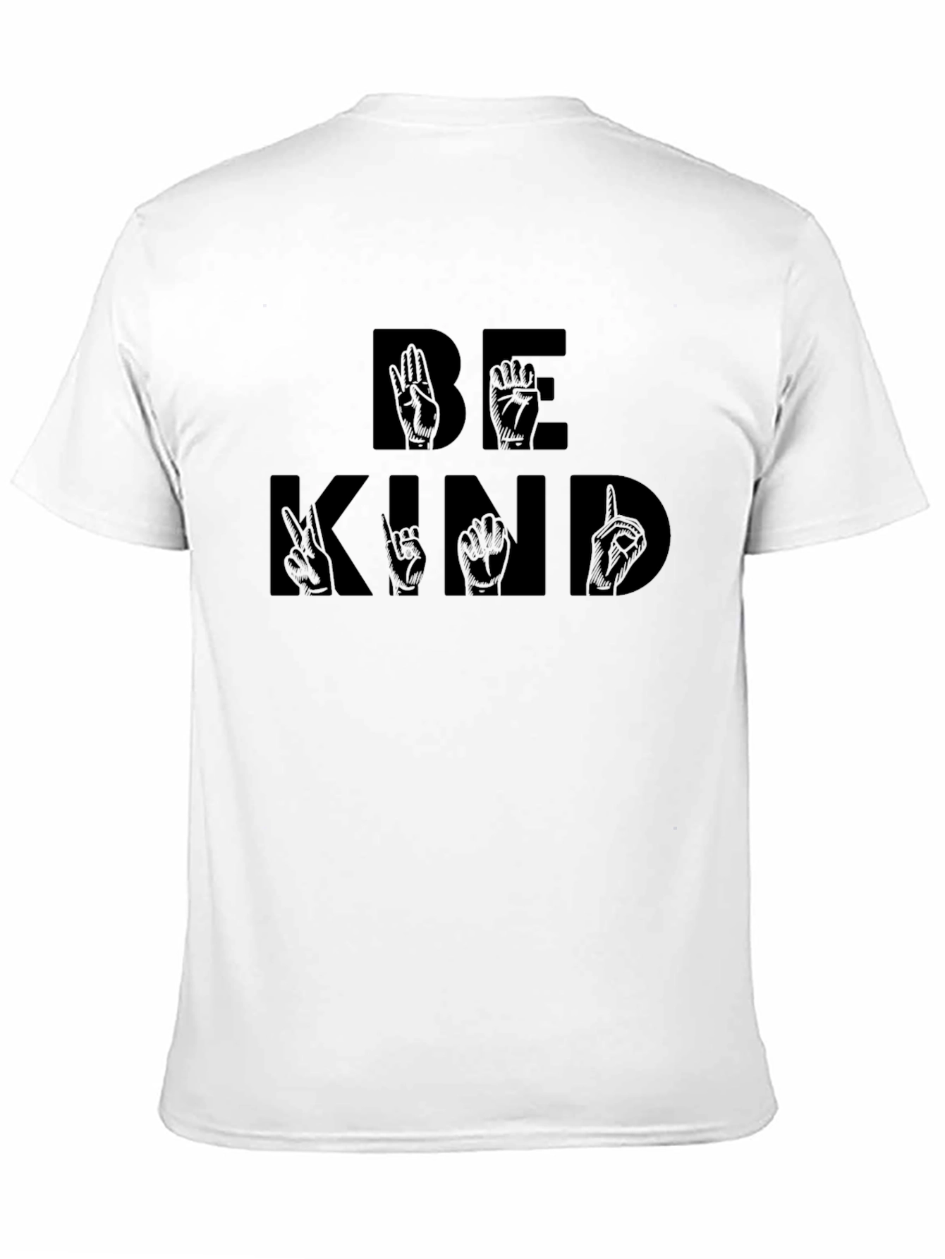 Be Kind ASL Graphic Tee - Black