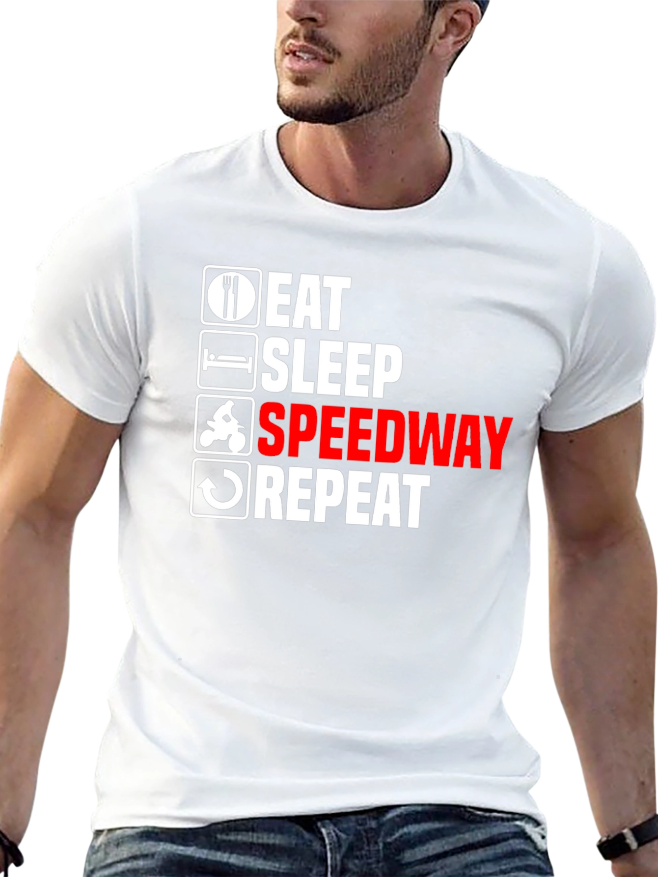 Eat Sleep Speedway Repeat T-Shirt