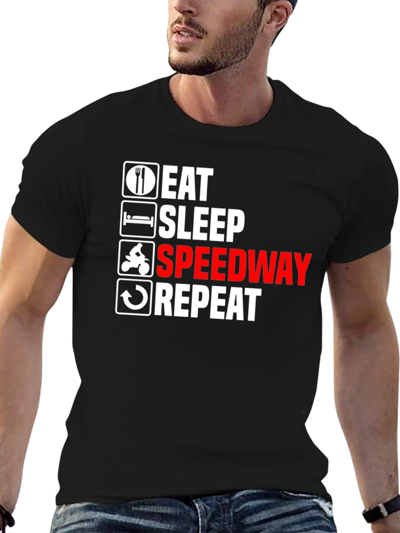 Eat Sleep Speedway Repeat T-Shirt