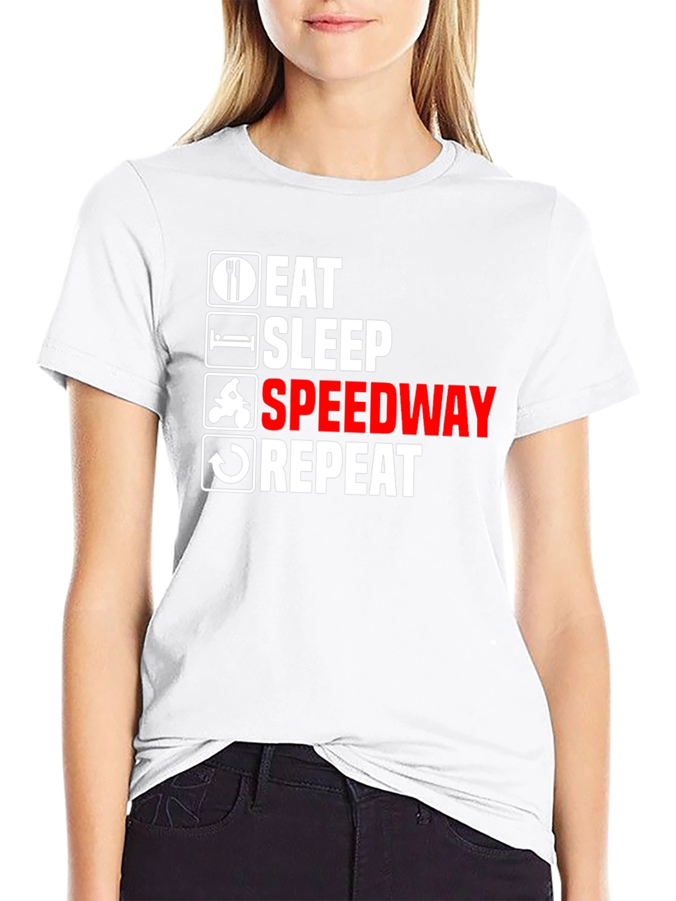 Eat Sleep Speedway Repeat T-Shirt