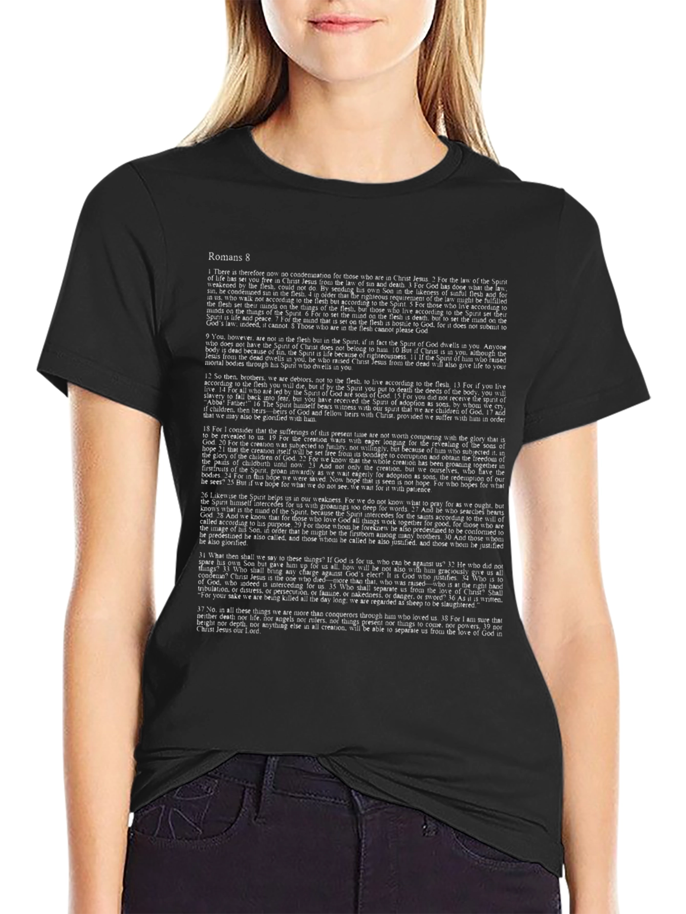 Romans 8 T-Shirt - Scripture Tee
