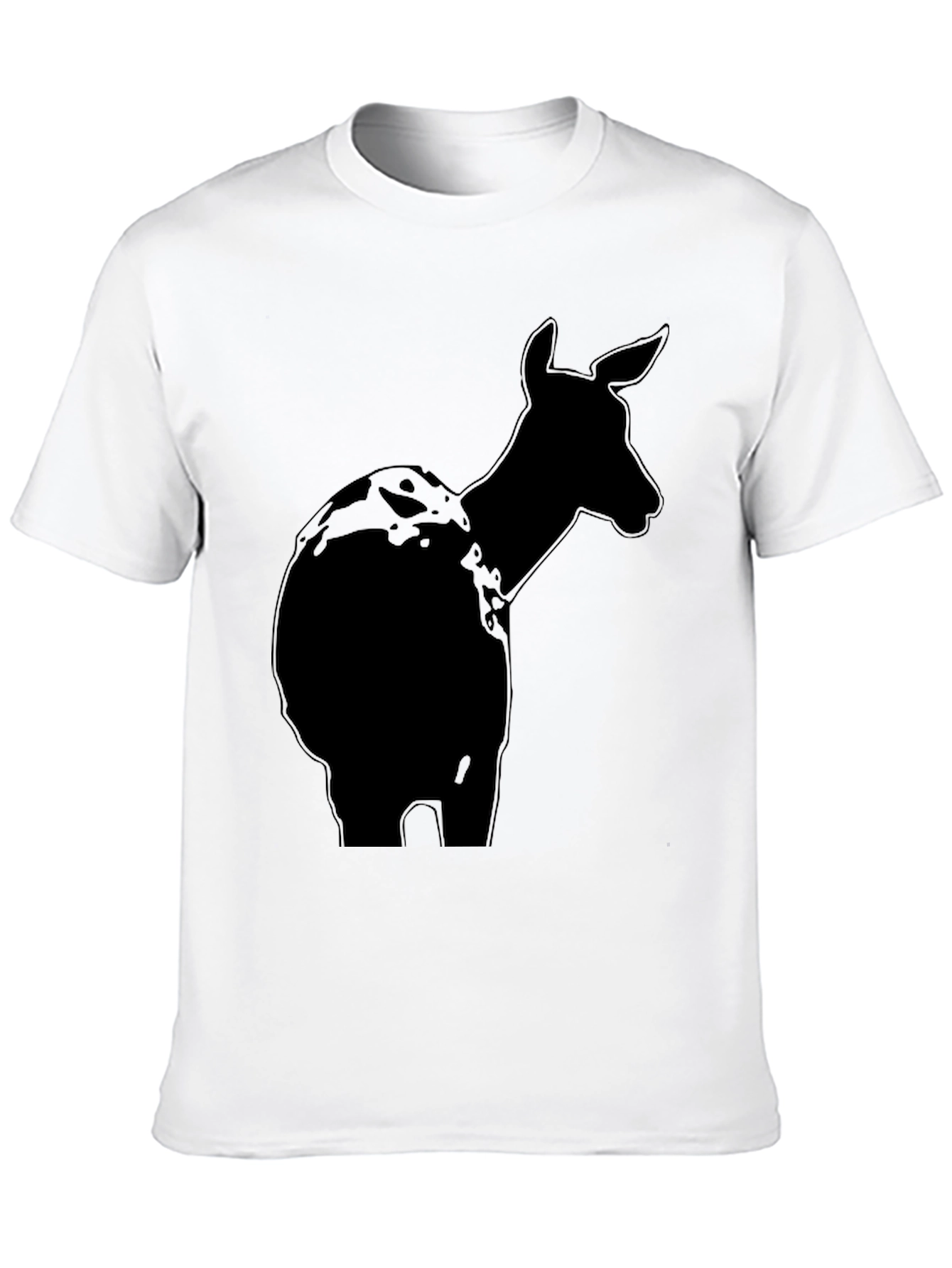 Deer Silhouette Black T-Shirt