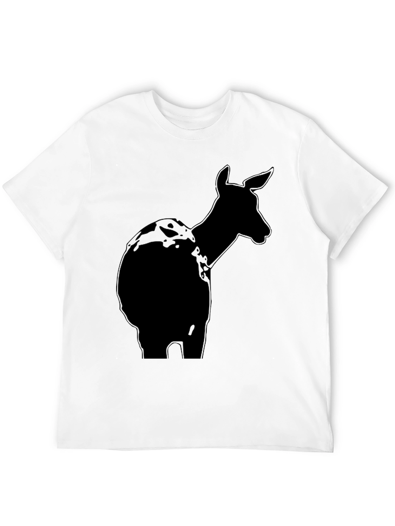Deer Silhouette Black T-Shirt