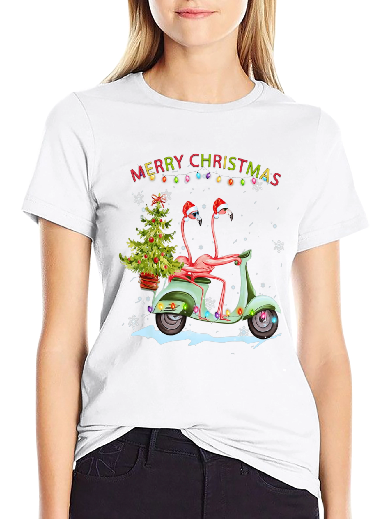 Flamingo Christmas T-Shirt