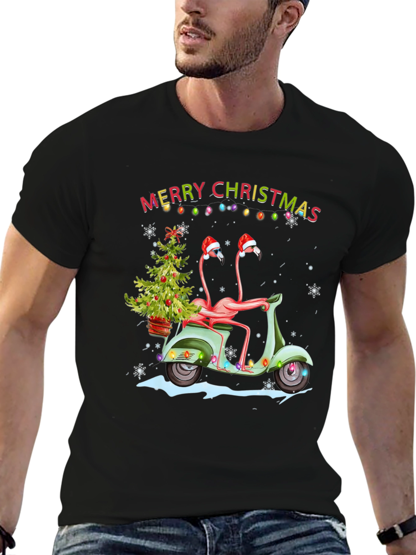 Flamingo Christmas T-Shirt