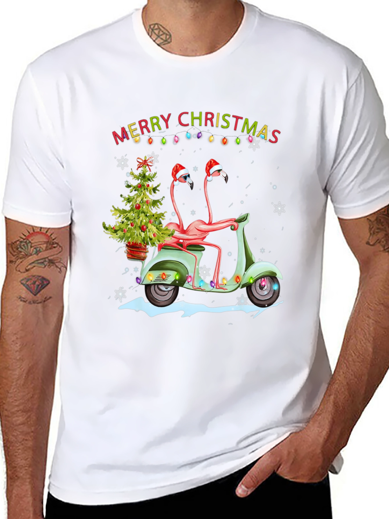Flamingo Christmas T-Shirt