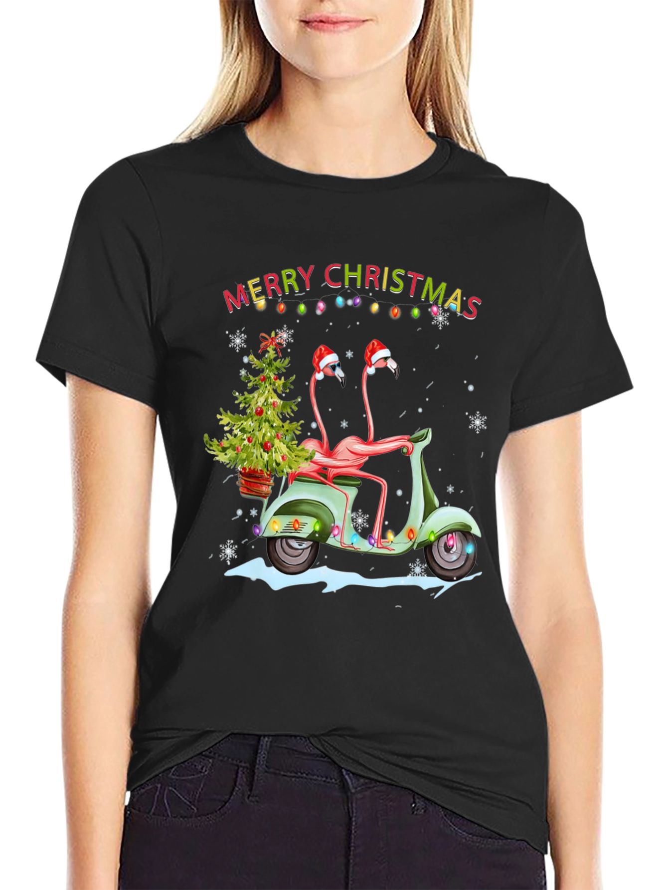 Flamingo Christmas T-Shirt