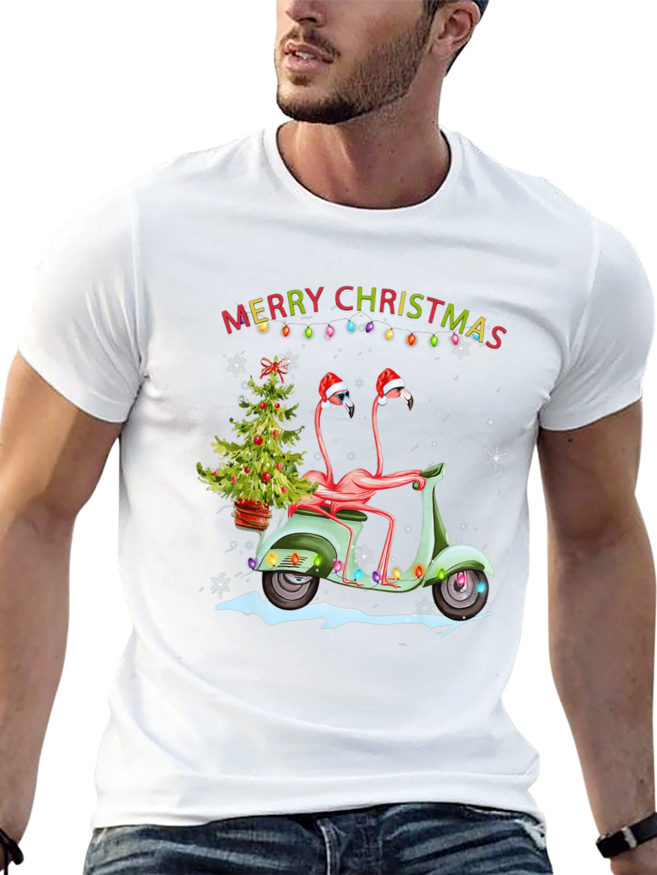Flamingo Christmas T-Shirt
