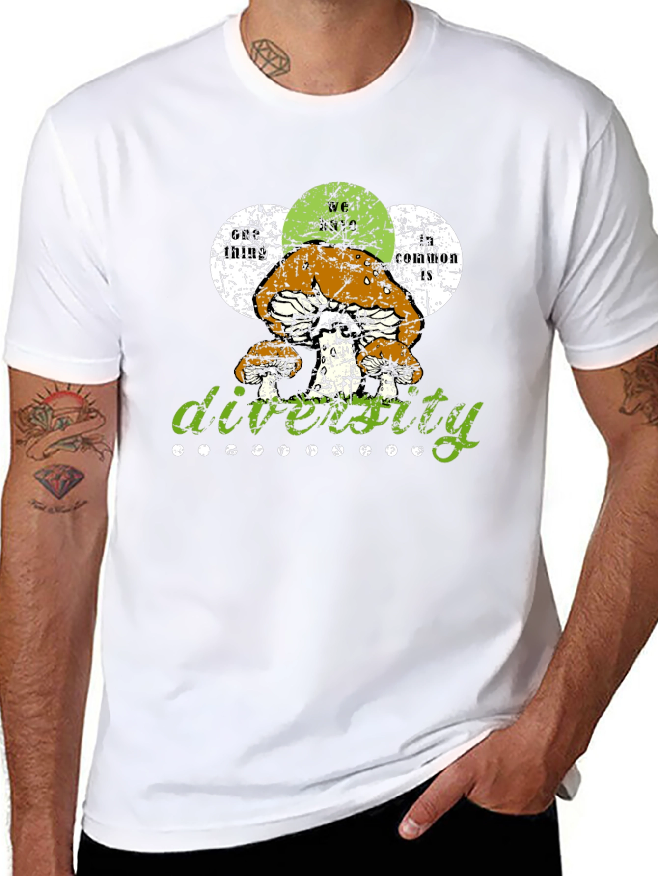 Diversity Mushroom Graphic T-Shirt - Unisex