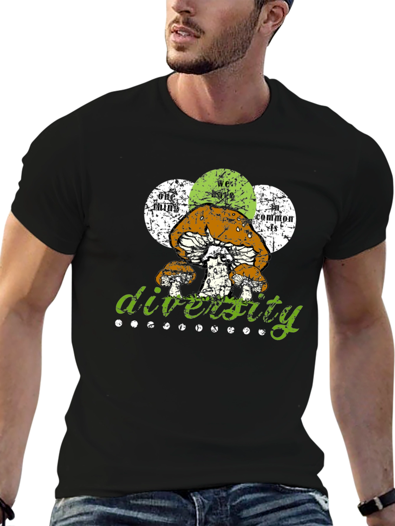 Diversity Mushroom Graphic T-Shirt - Unisex