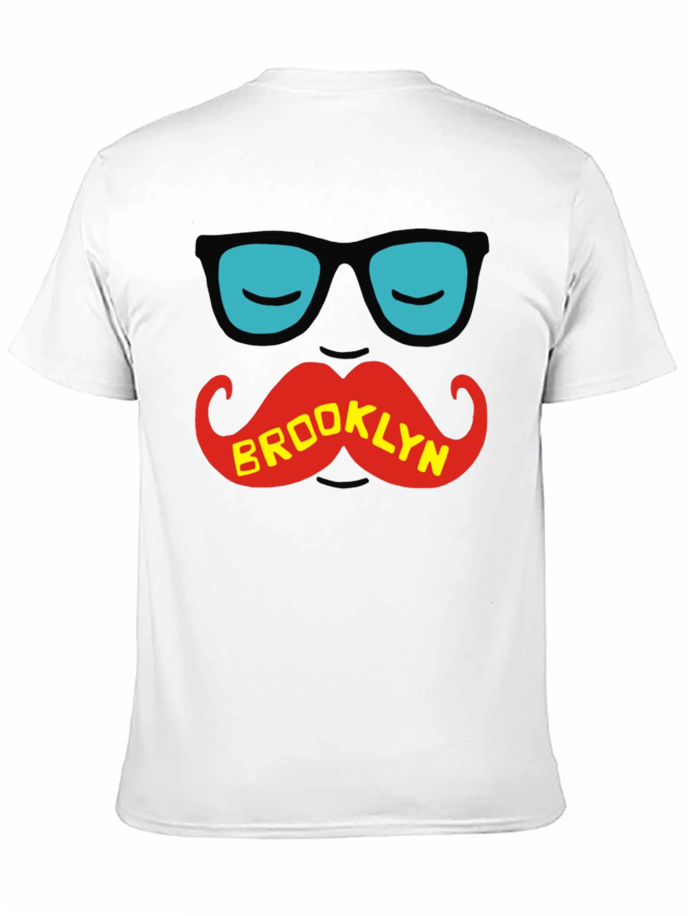 Brooklyn Mustache T-Shirt - Cool Graphic Tee