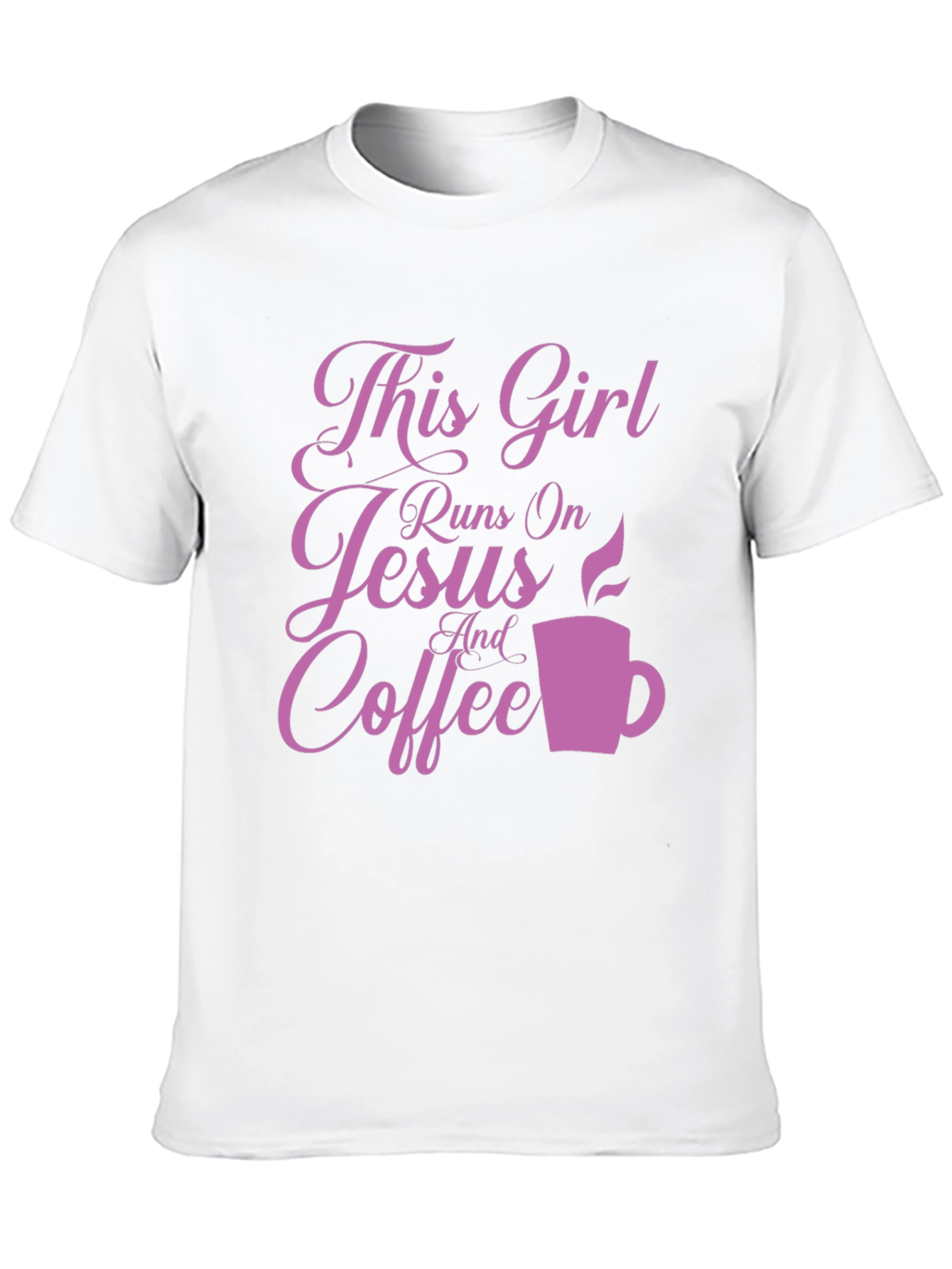 This Girl Runs on Jesus and Coffee T-Shirt
