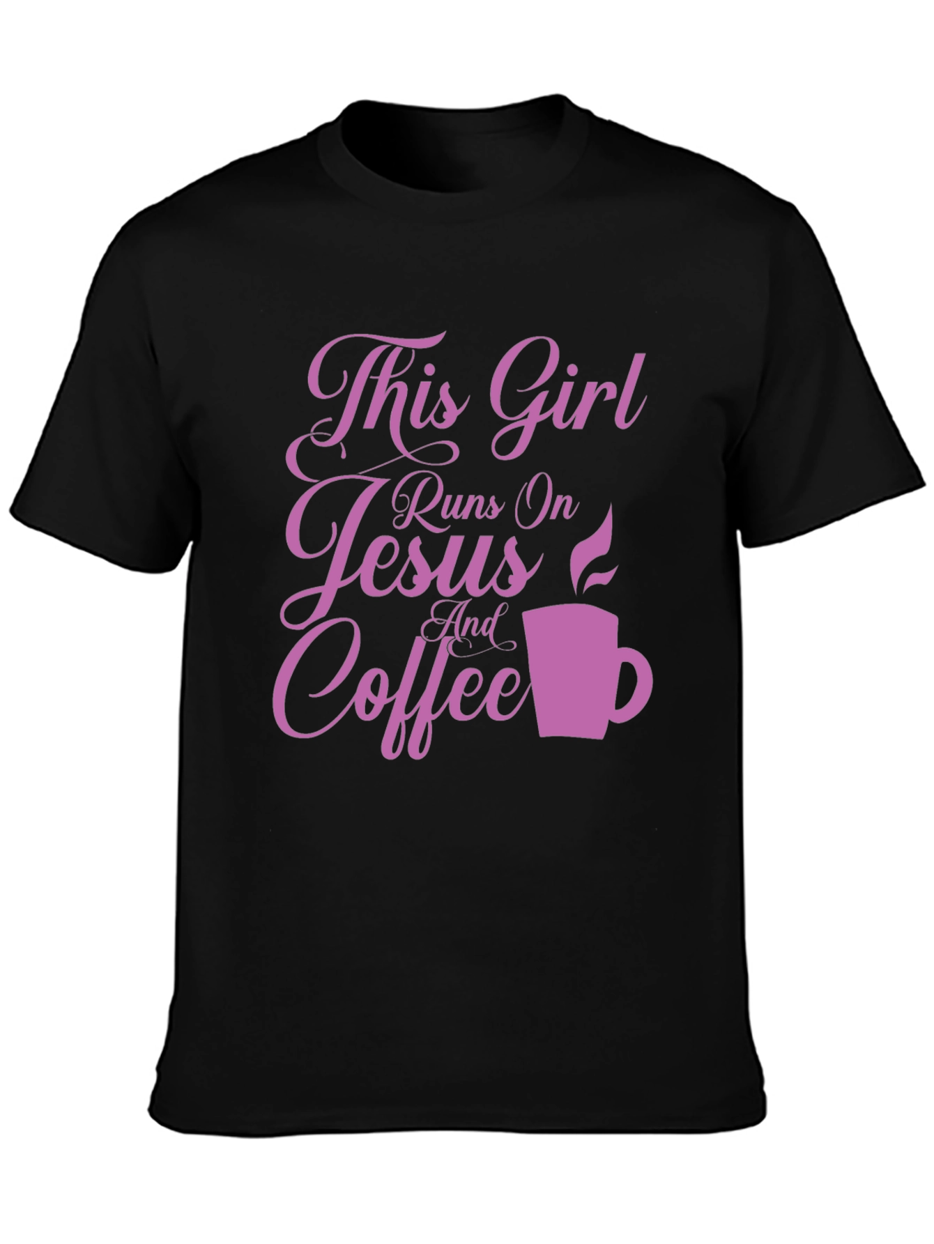 This Girl Runs on Jesus and Coffee T-Shirt