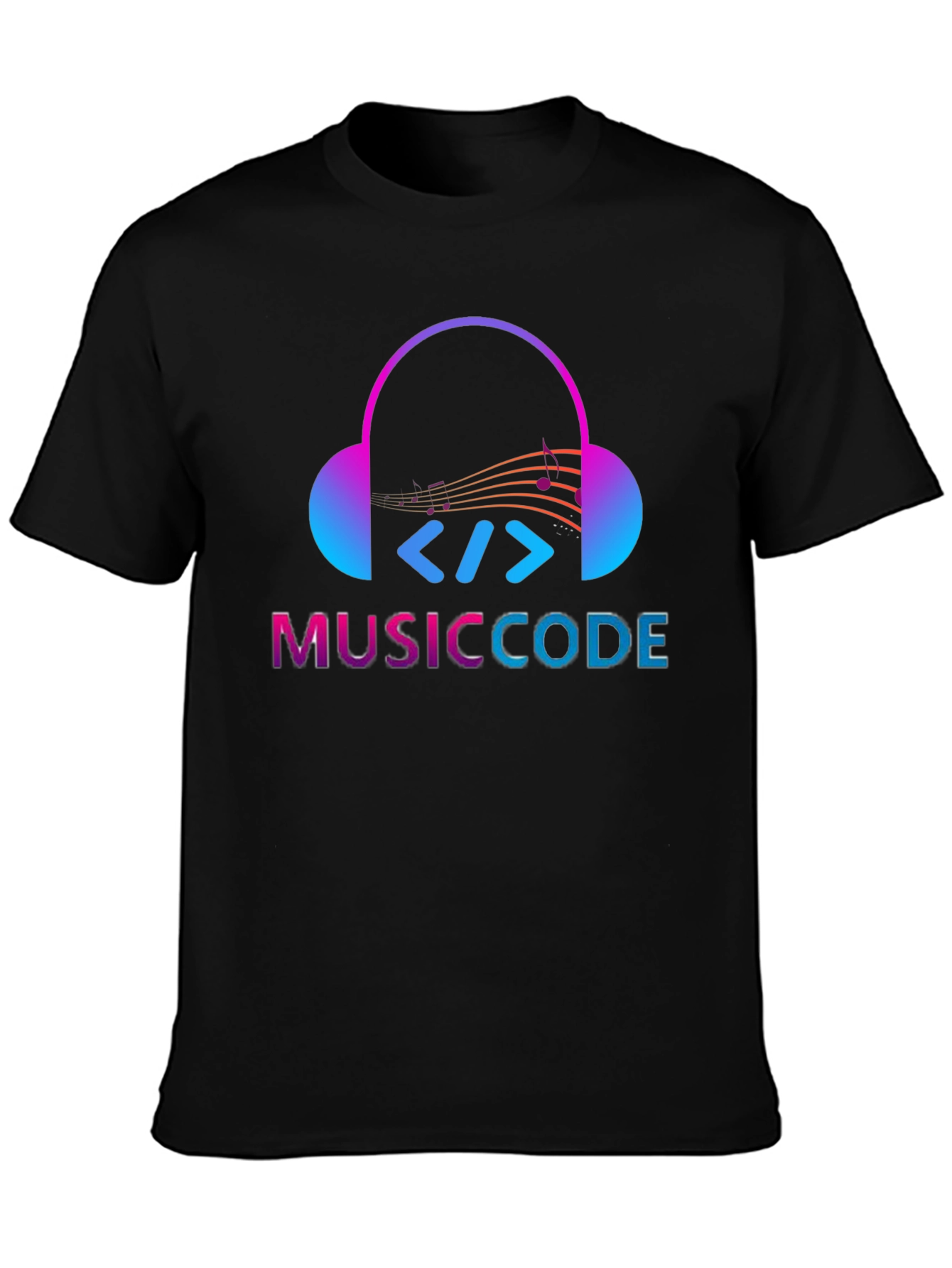 MusicCode Black T-Shirt - Programmer Musician Tee