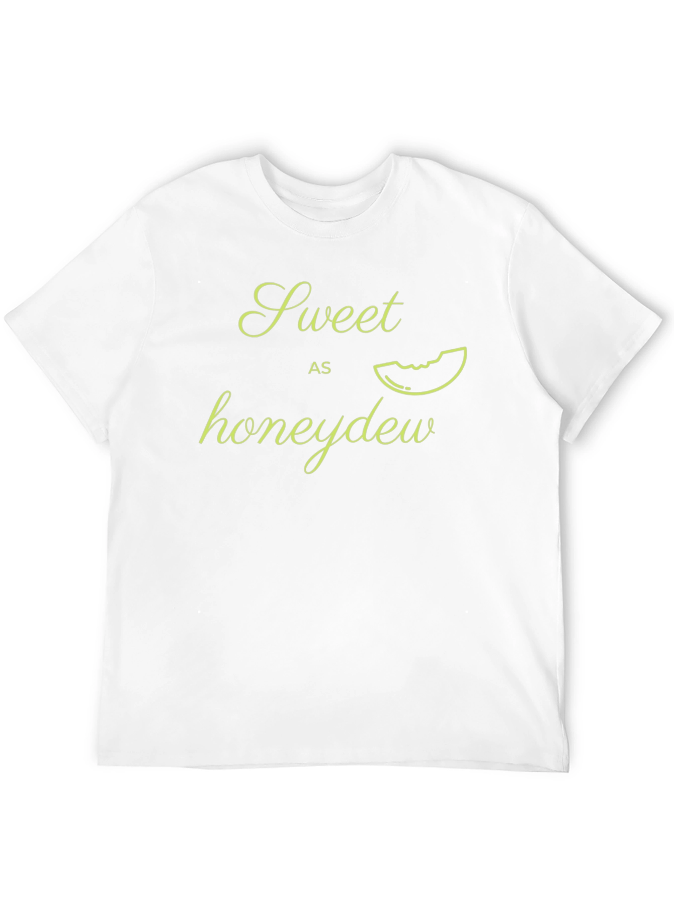 Sweet Honeydew Graphic T-Shirt - Casual Black Tee