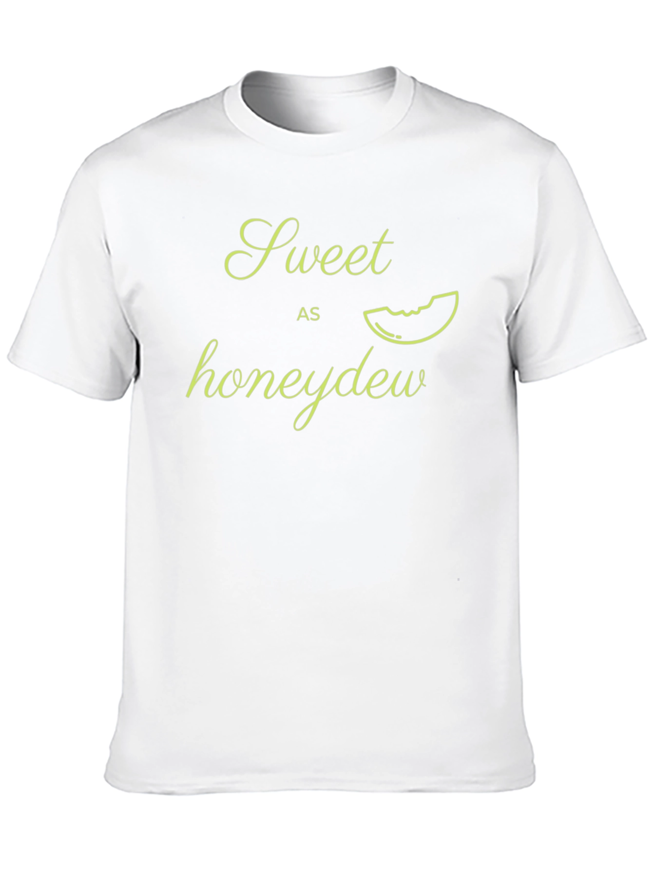 Sweet Honeydew Graphic T-Shirt - Casual Black Tee