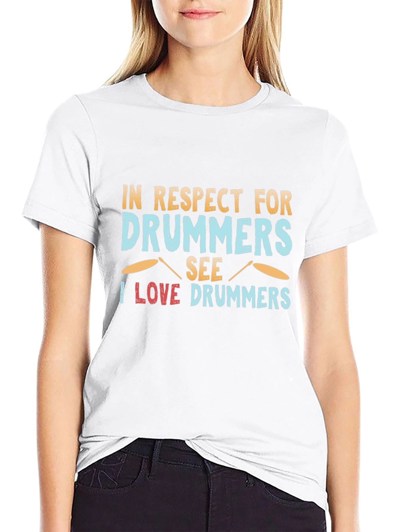 Drummer Respect T-Shirt - Music Lover Tee