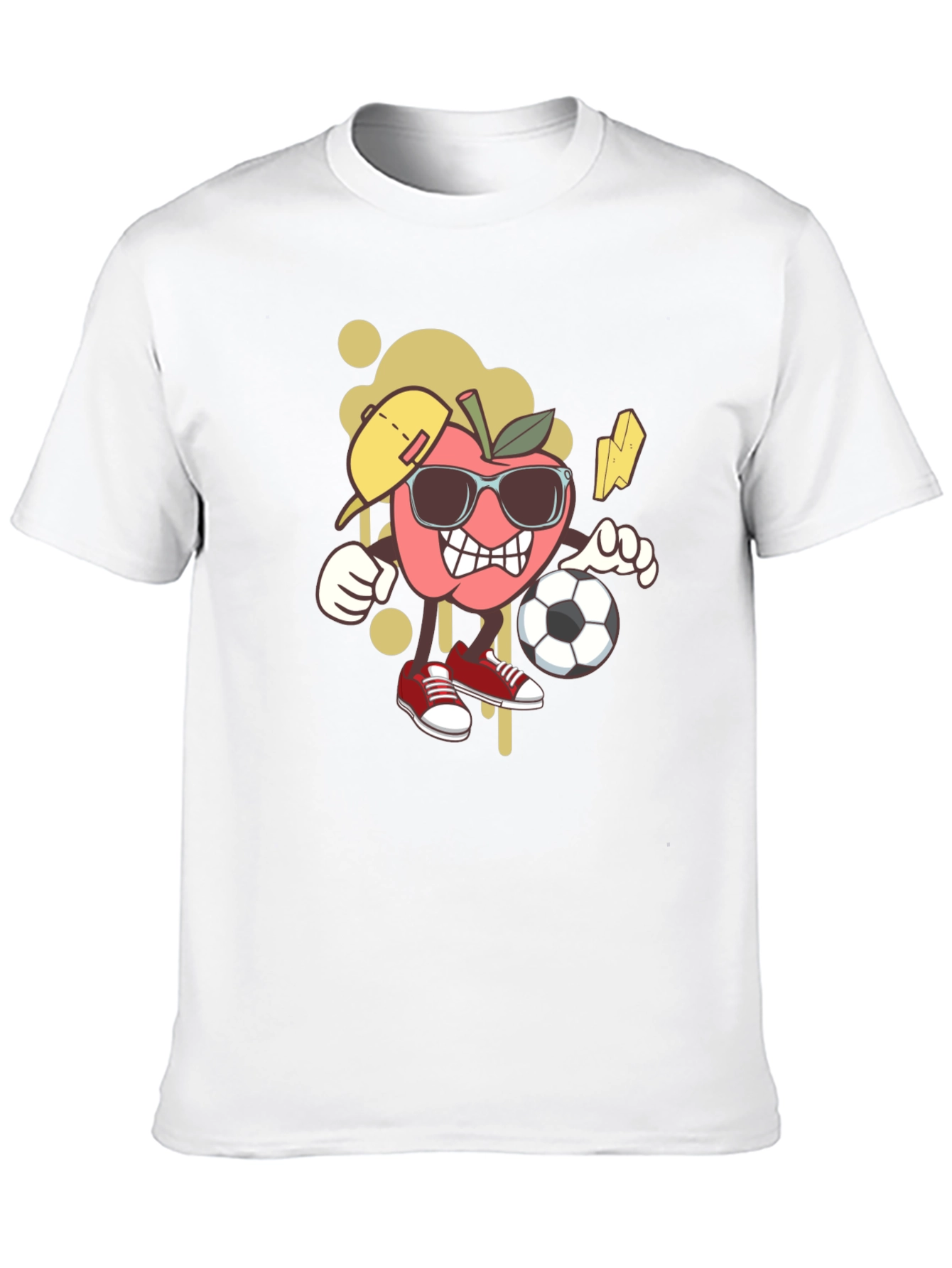 Cool Apple Cartoon Graphic Tee