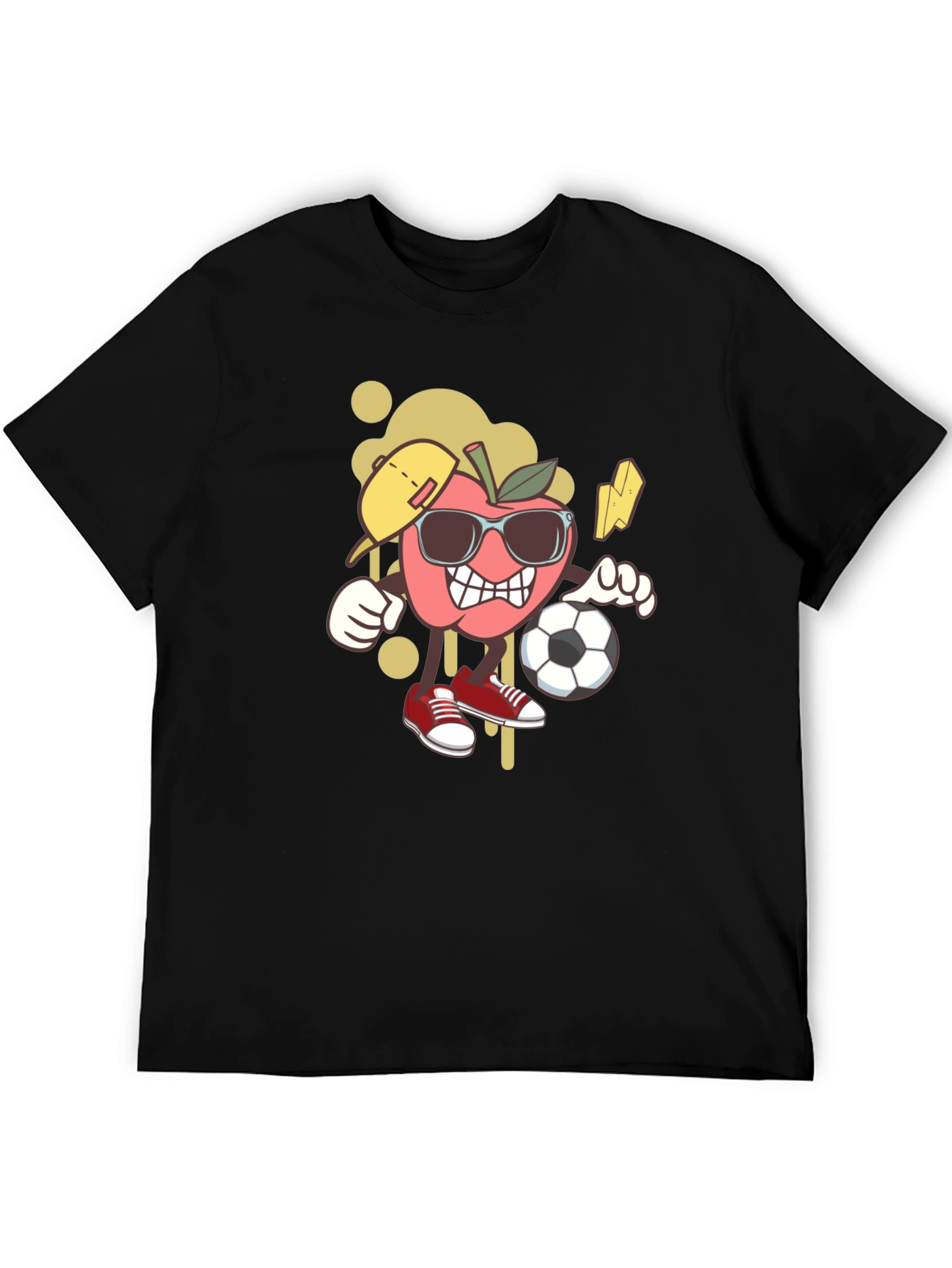 Cool Apple Cartoon Graphic Tee