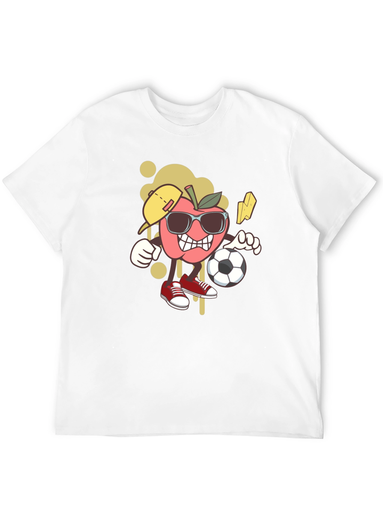 Cool Apple Cartoon Graphic Tee