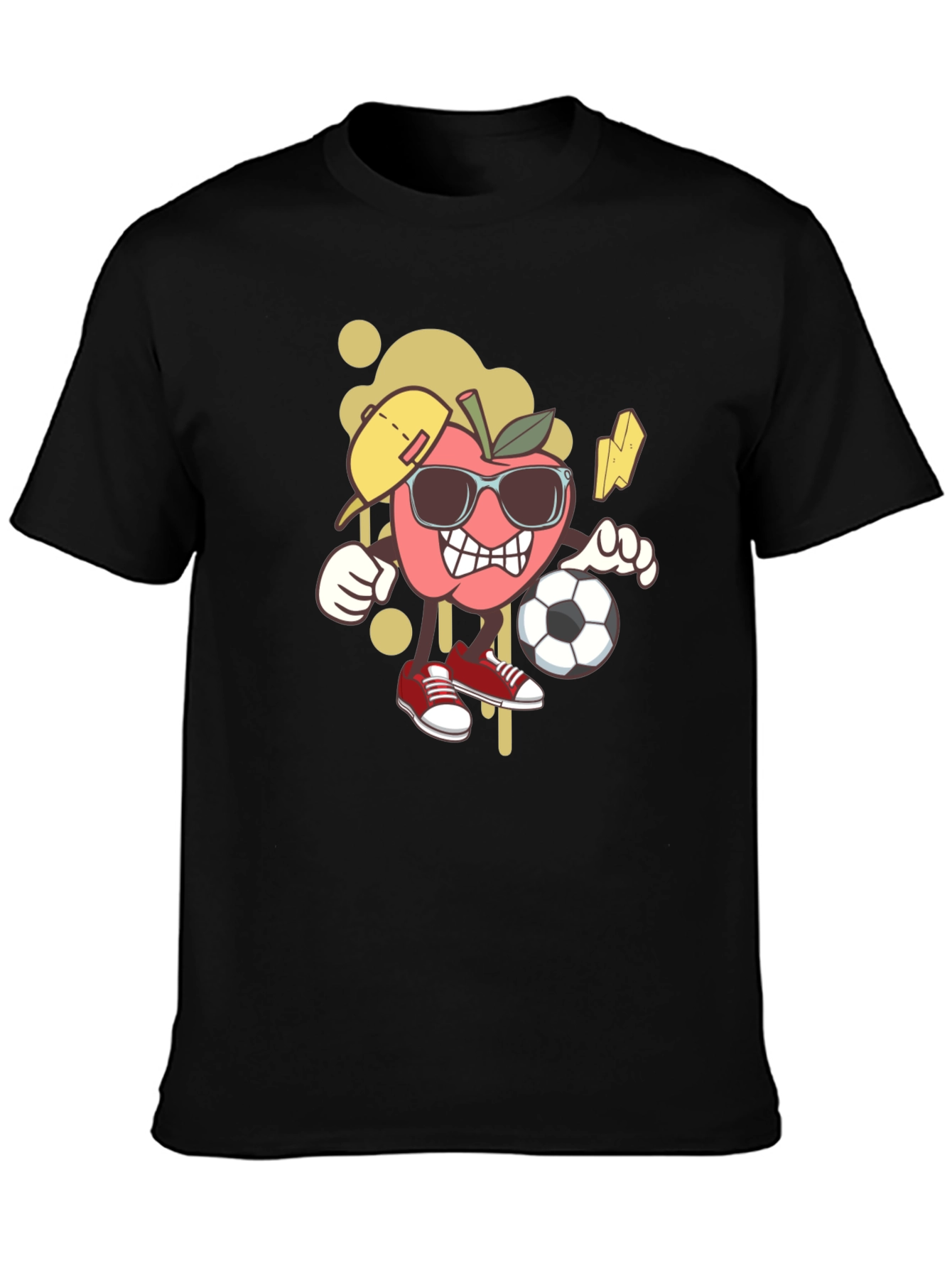 Cool Apple Cartoon Graphic Tee
