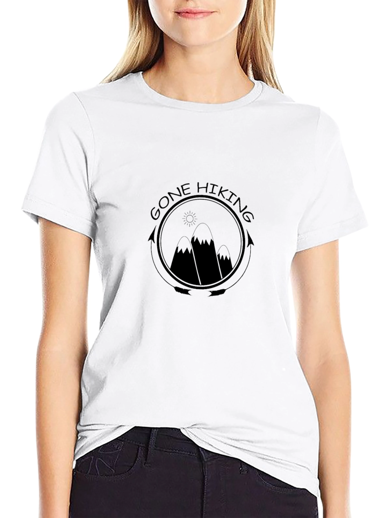 Gone Hiking Graphic T-Shirt - Nature Adventure Tee