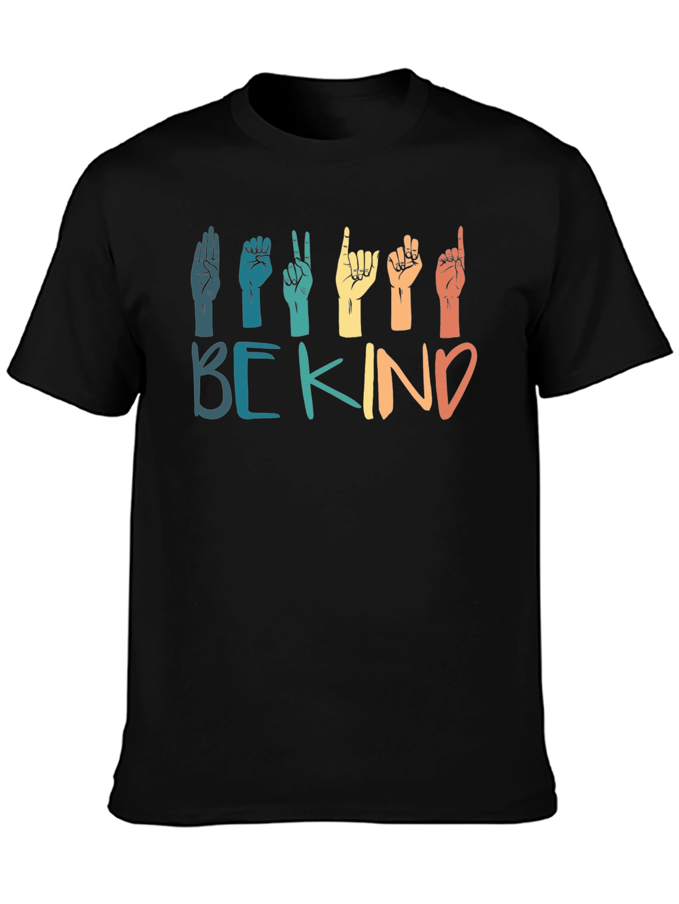 Be Kind Sign Language Graphic T-Shirt