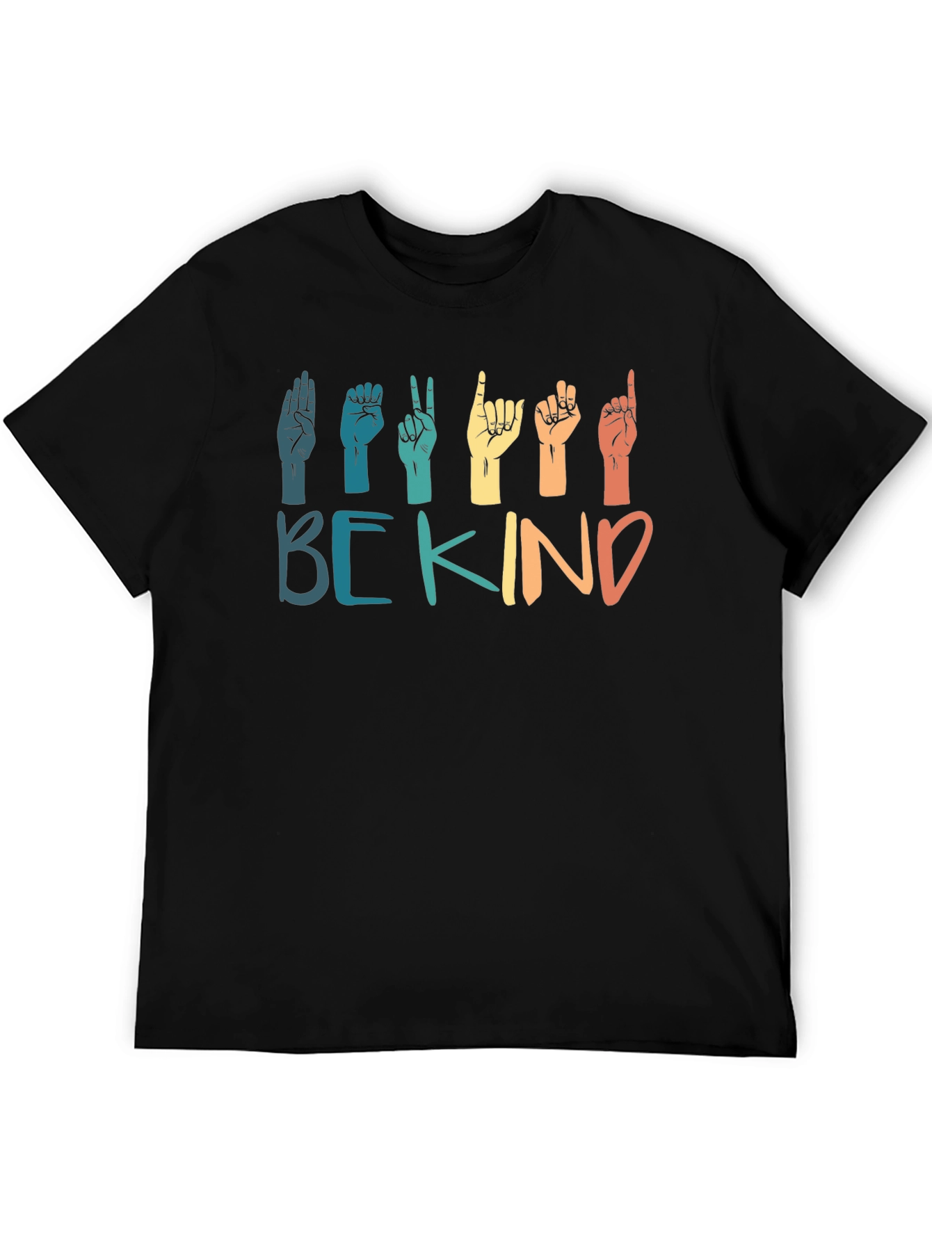 Be Kind Sign Language Graphic T-Shirt