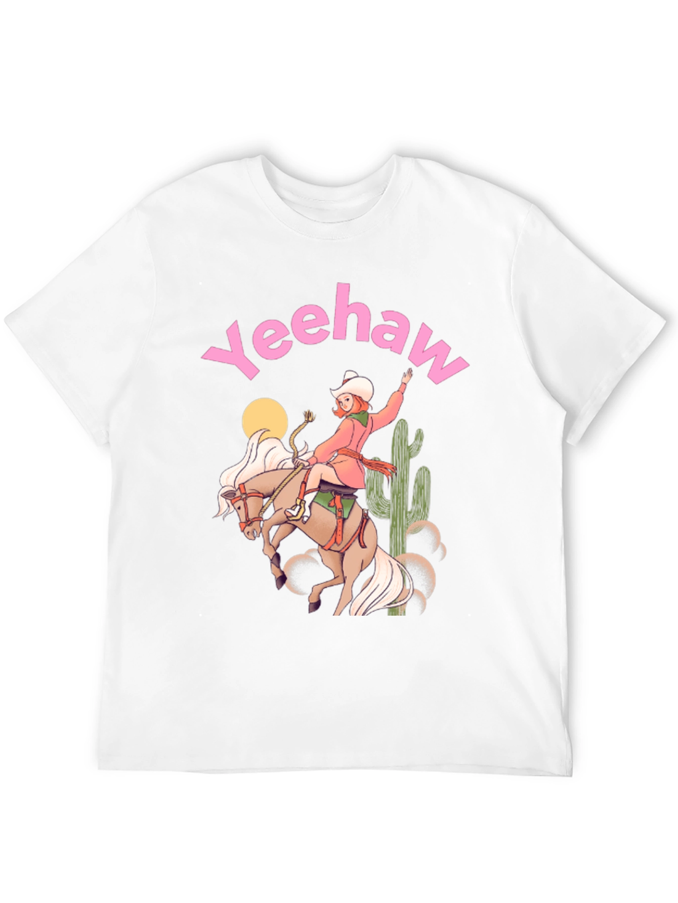 Yeehaw Cowgirl Black Graphic Tee