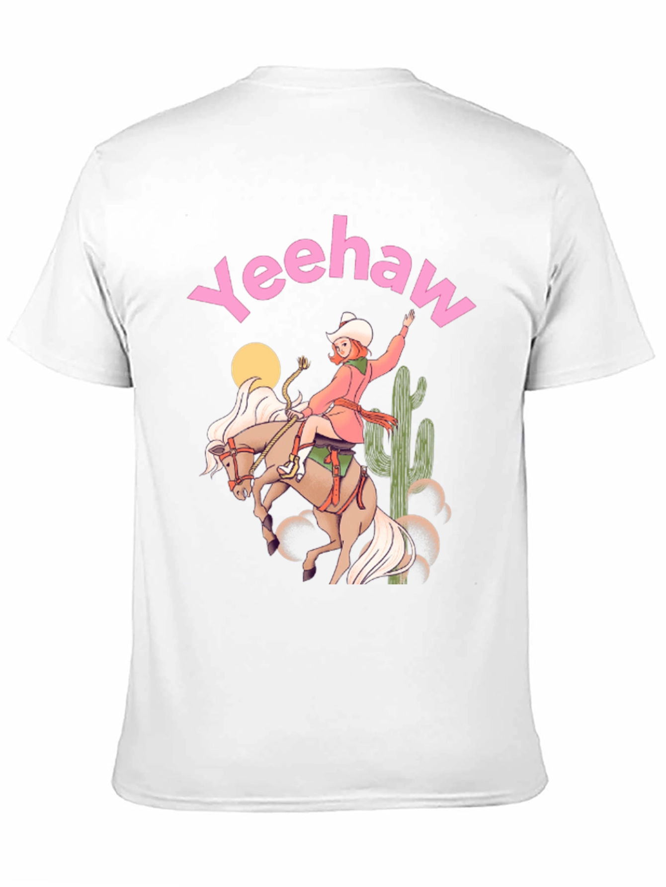 Yeehaw Cowgirl Black Graphic Tee