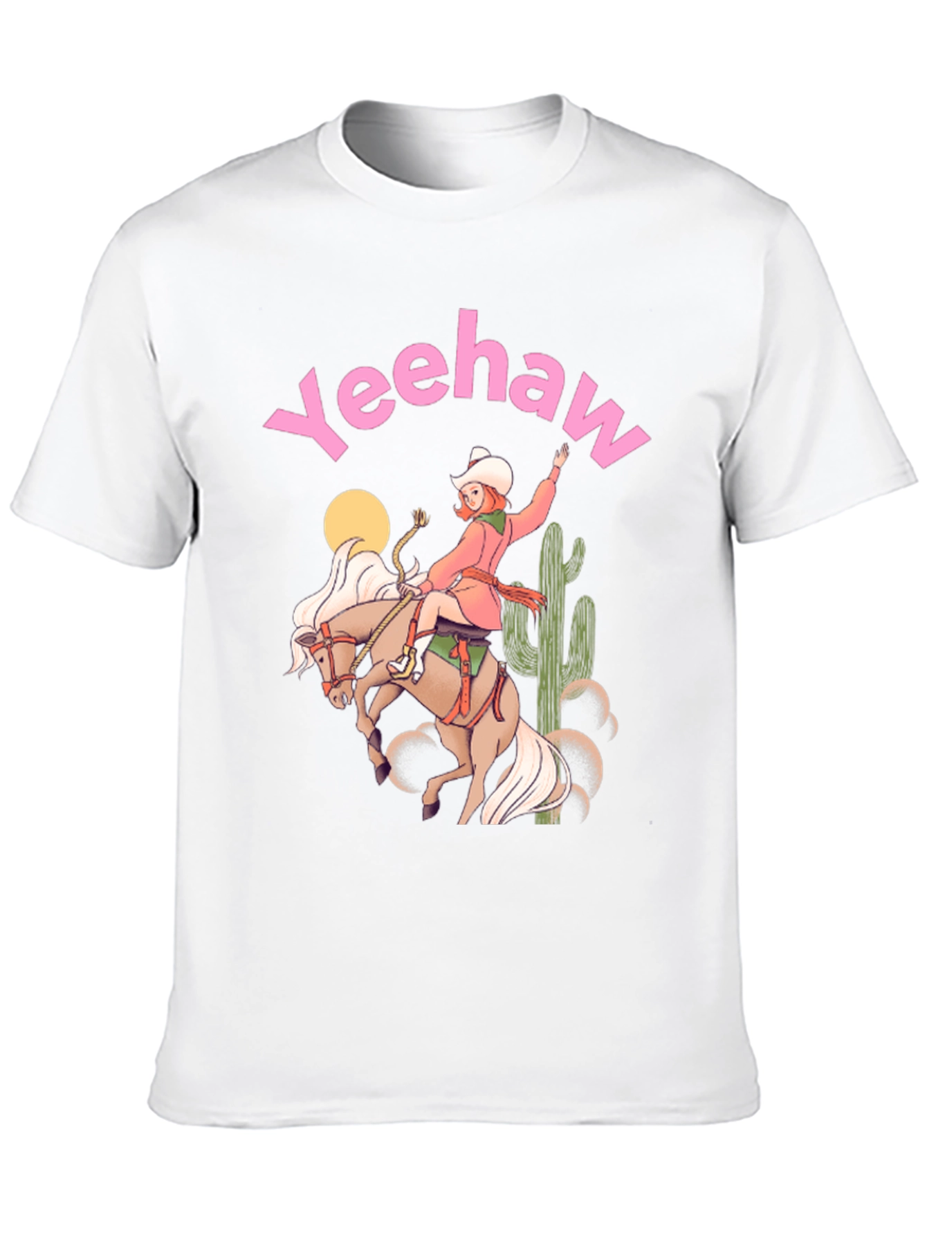 Yeehaw Cowgirl Black Graphic Tee