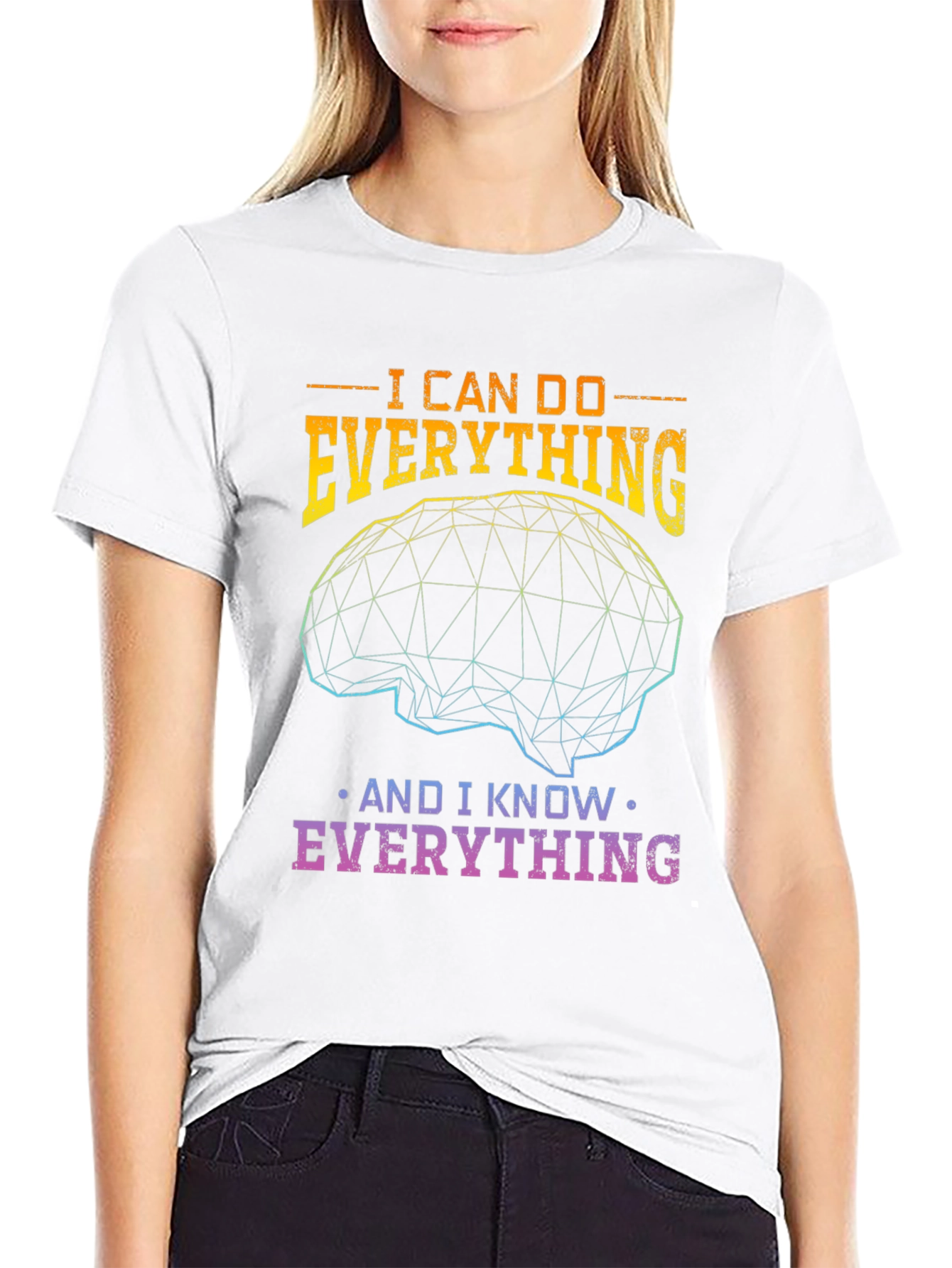I Can Do Everything Brain Graphic Tee