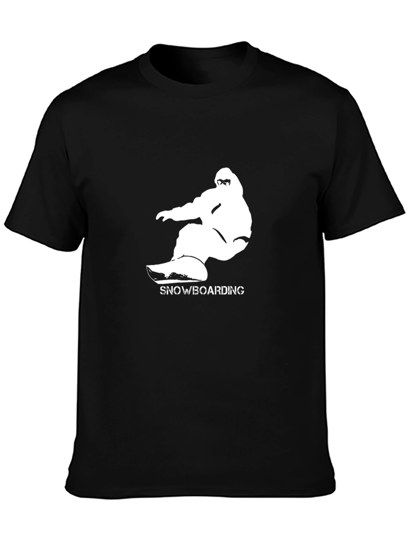 Snowboarding Graphic Tee - Black