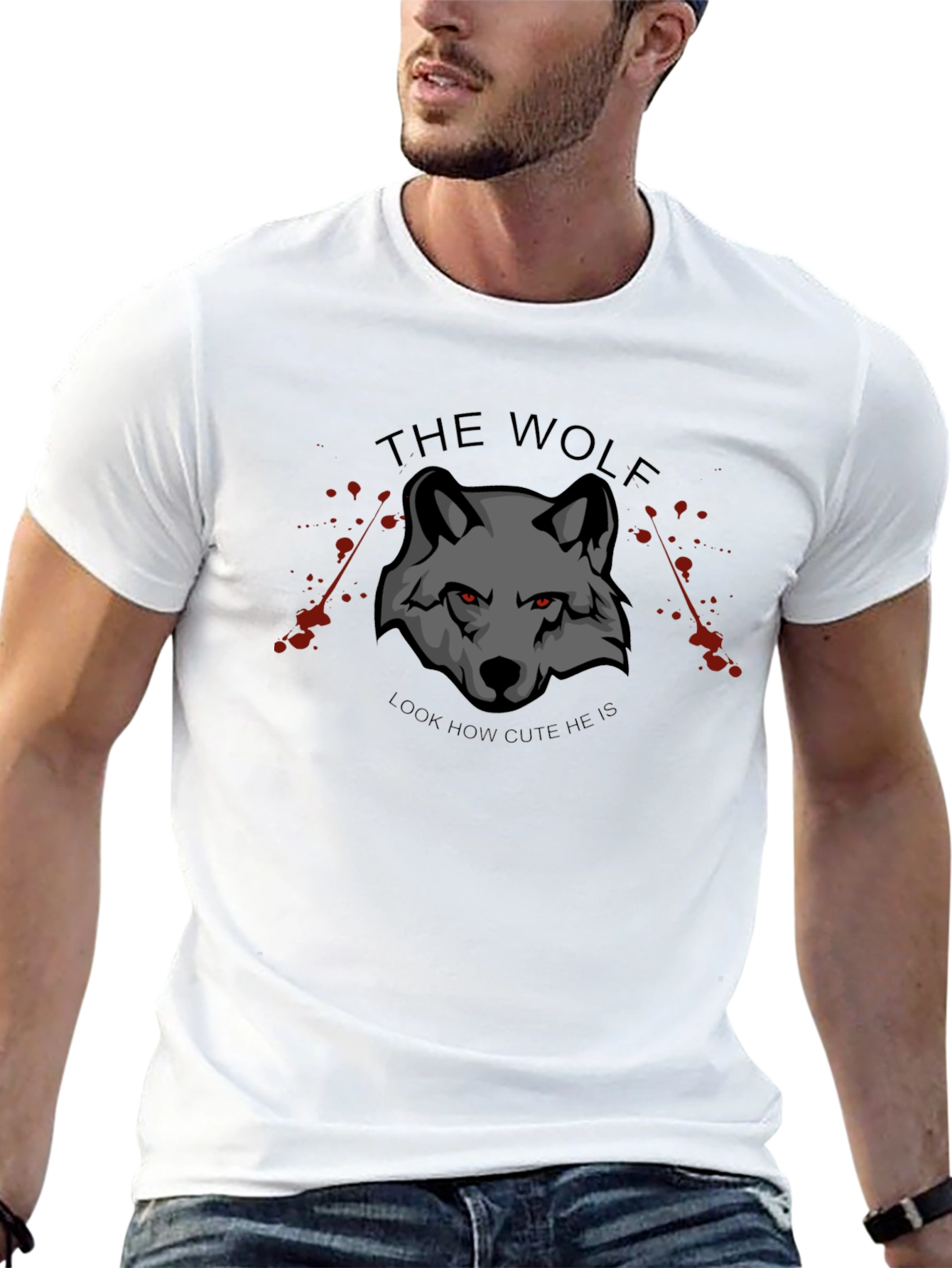 The Wolf Graphic T-Shirt - Mens Black Tee