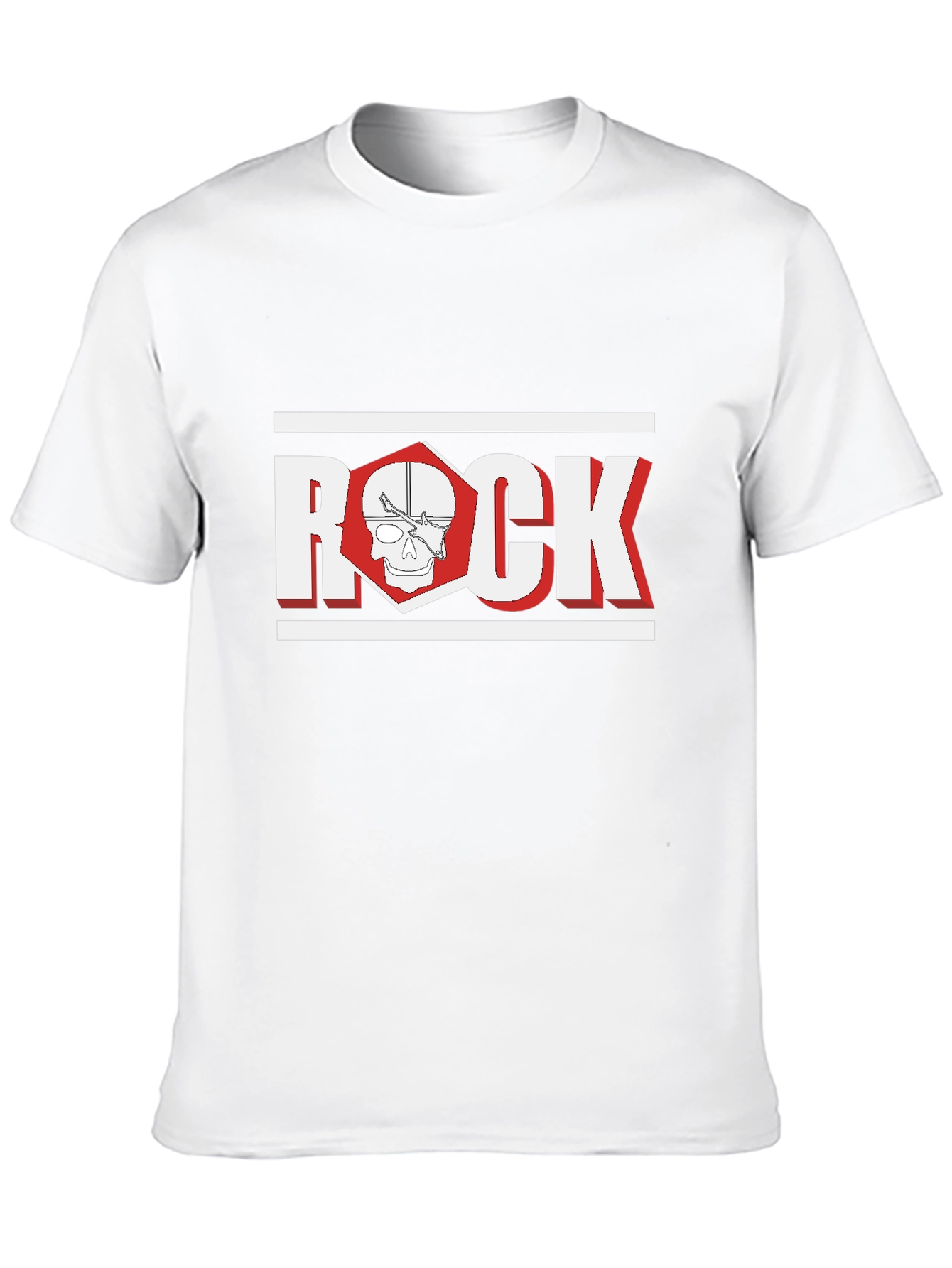 Rock Skull Graphic Black T-Shirt