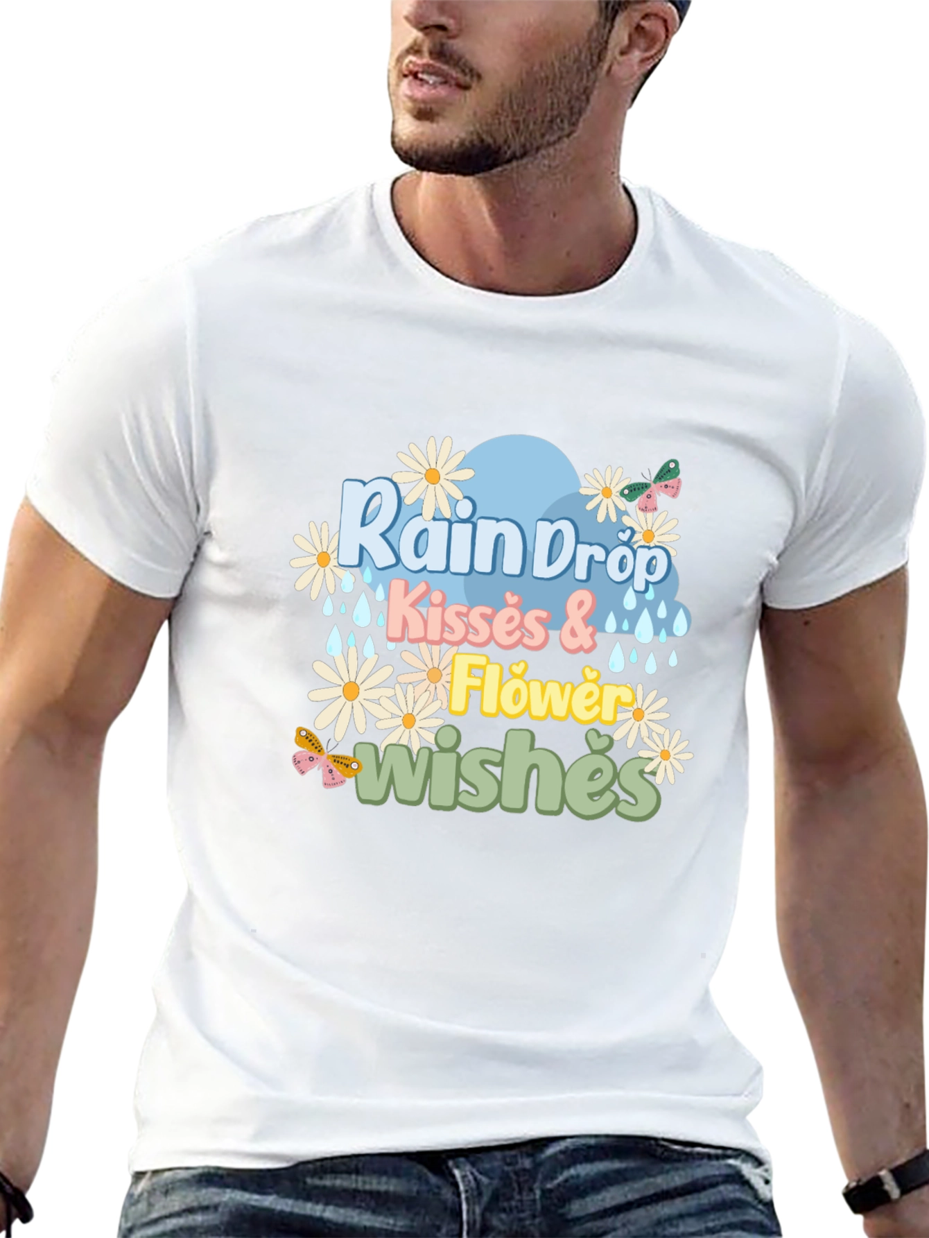 Rain Drop Kisses & Flower Wishes Graphic Tee