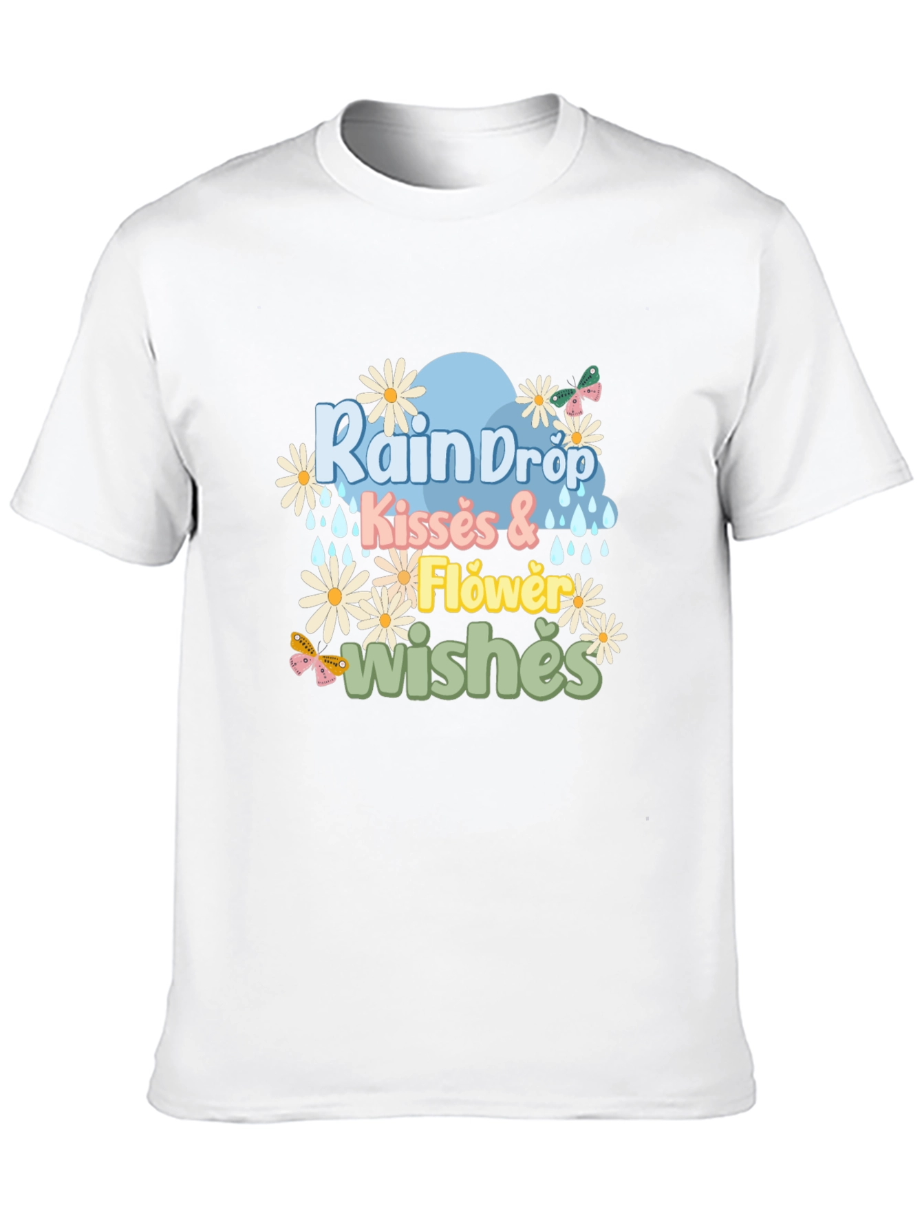 Rain Drop Kisses & Flower Wishes Graphic Tee