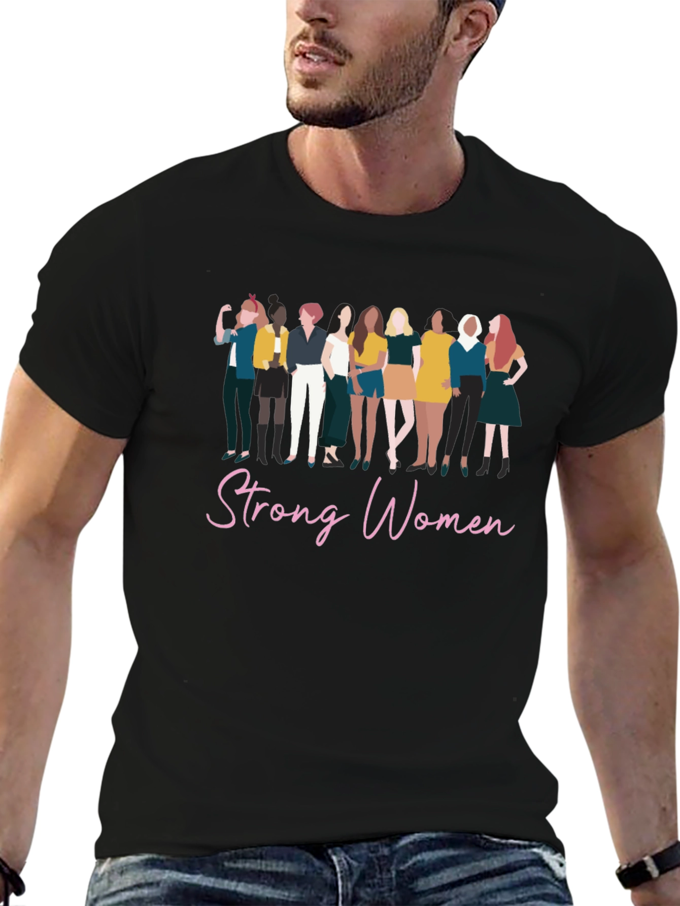 Strong Women Graphic Tee - Black Unisex T-Shirt