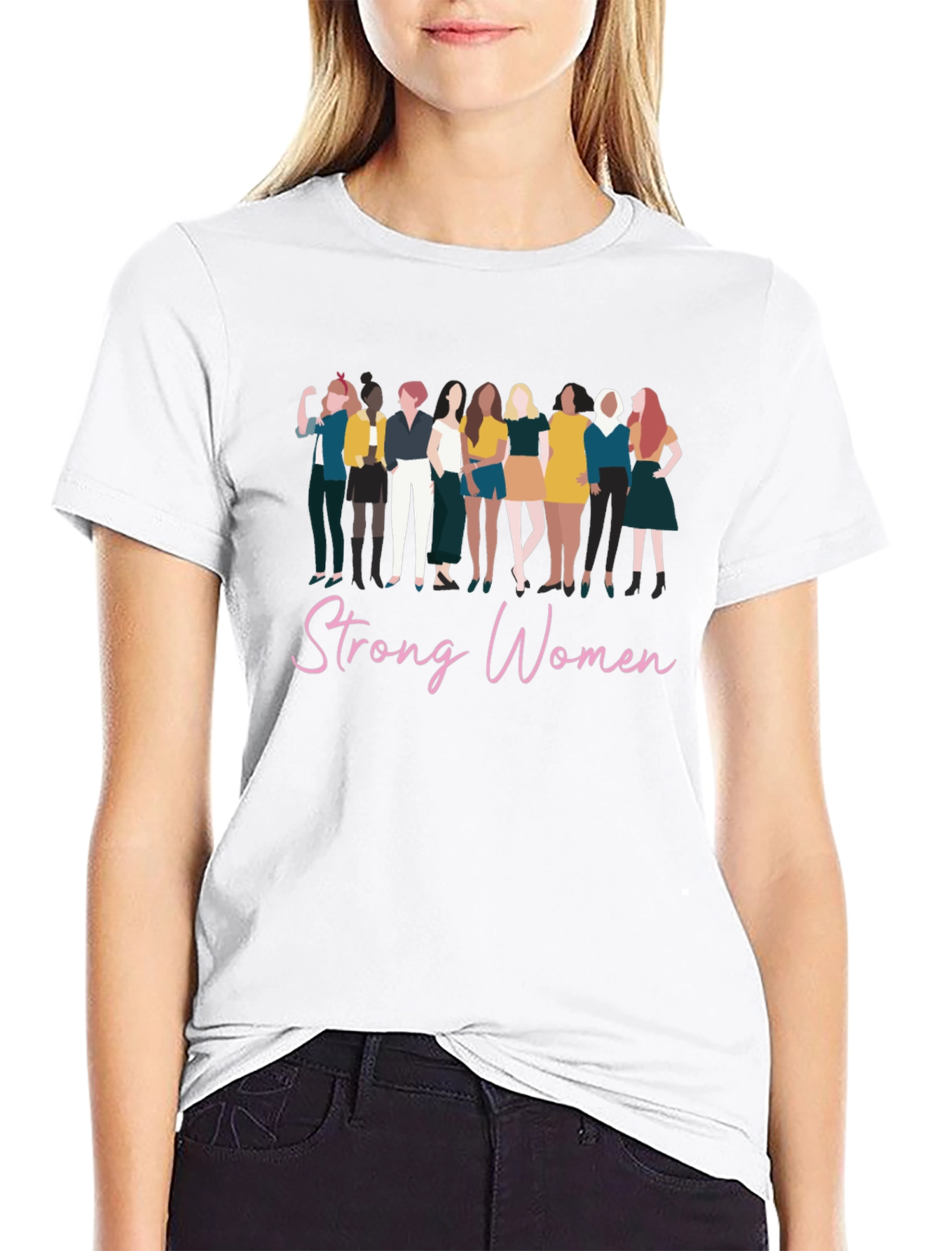 Strong Women Graphic Tee - Black Unisex T-Shirt