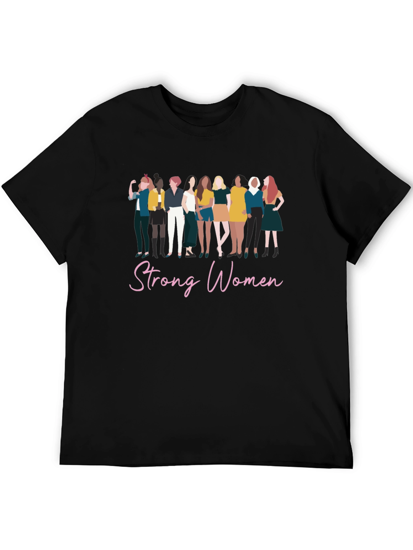 Strong Women Graphic Tee - Black Unisex T-Shirt