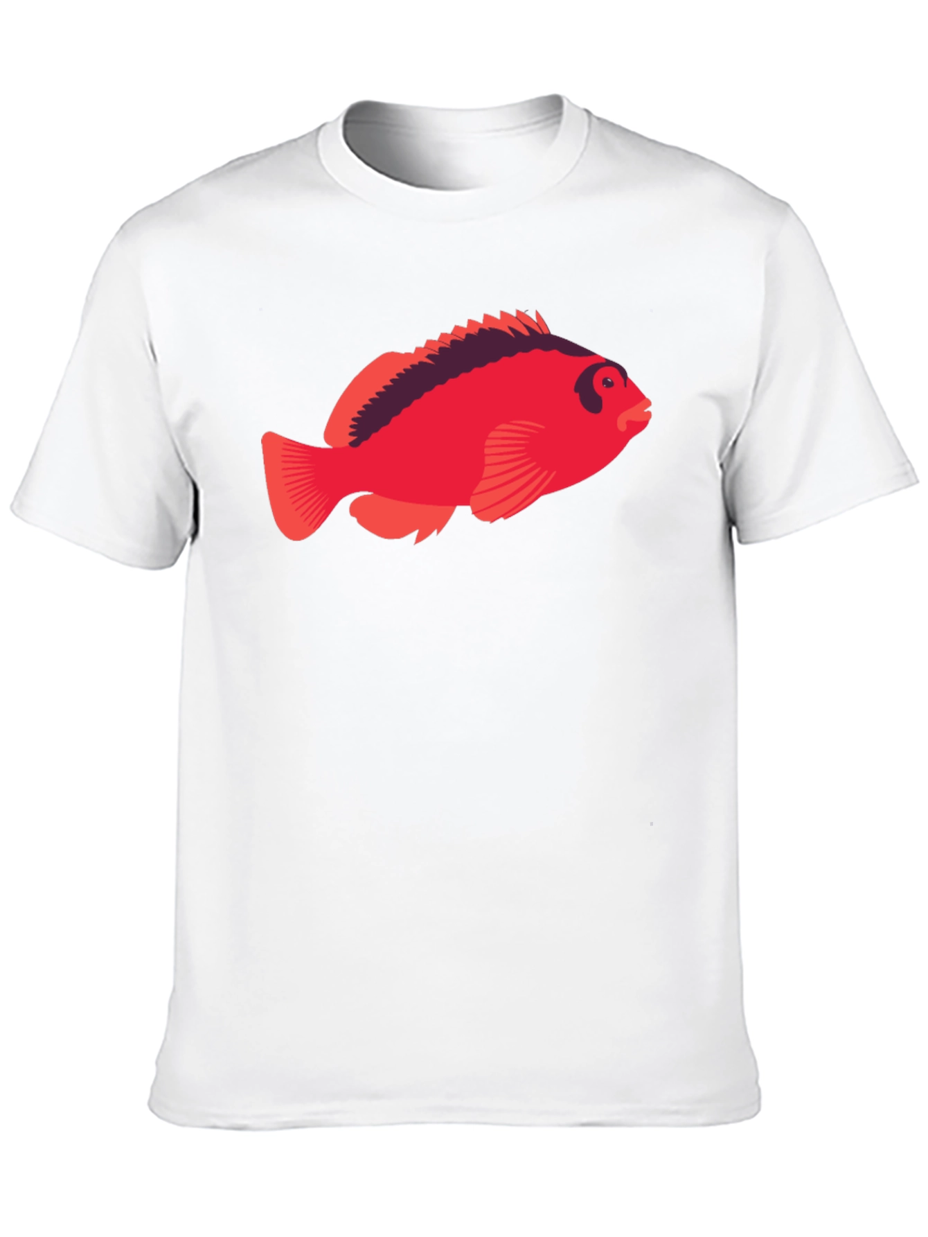 Red Fish Graphic Tee - Unique Design