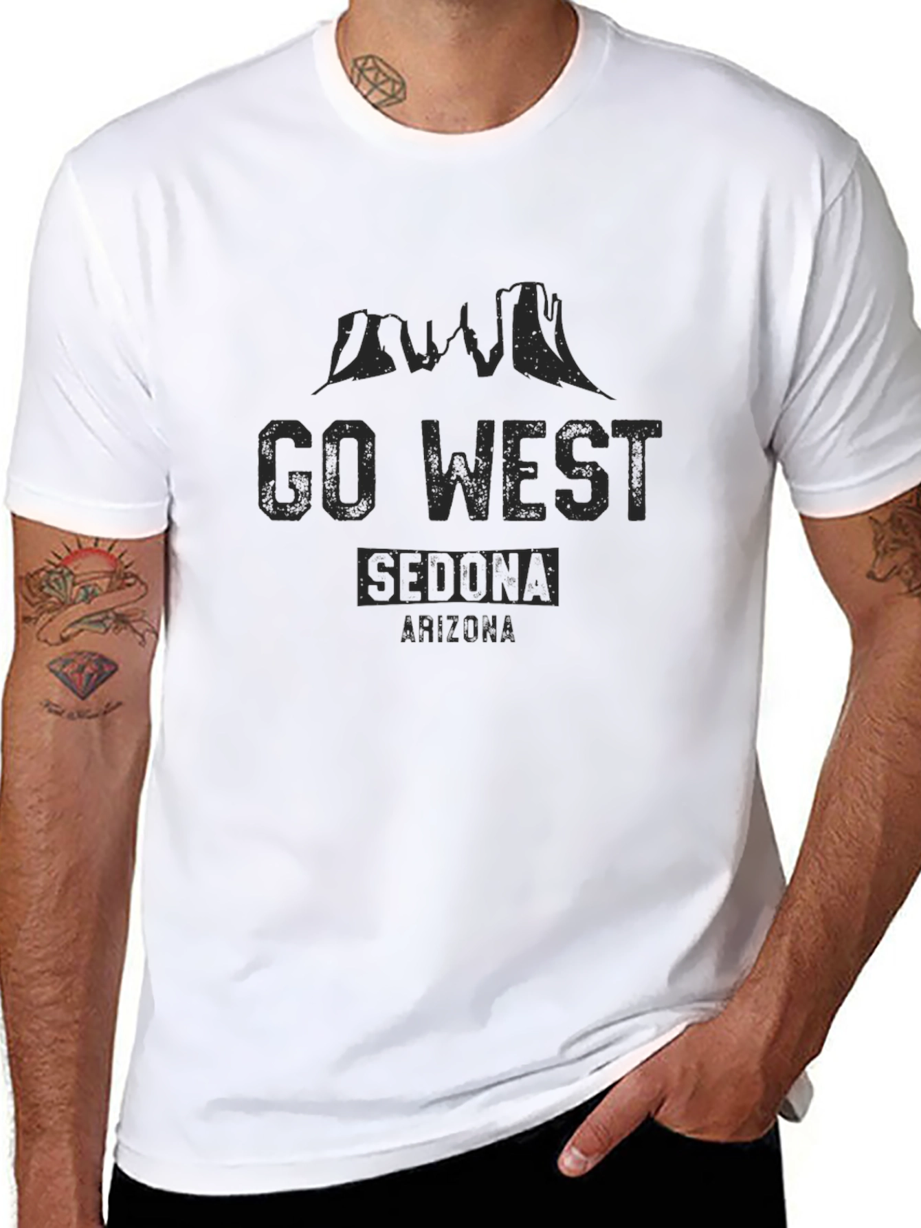 Go West Sedona Arizona Graphic T-Shirt