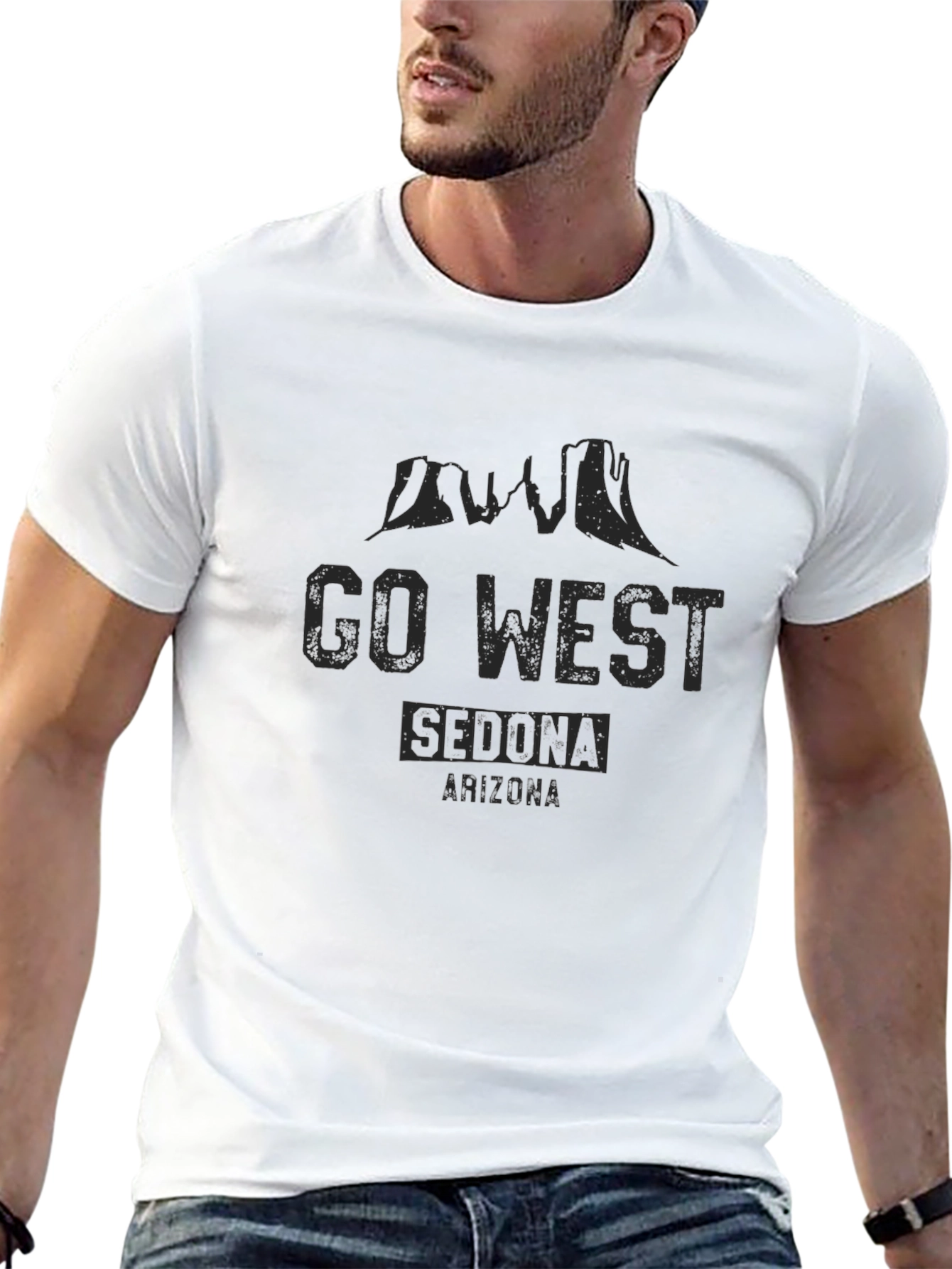 Go West Sedona Arizona Graphic T-Shirt