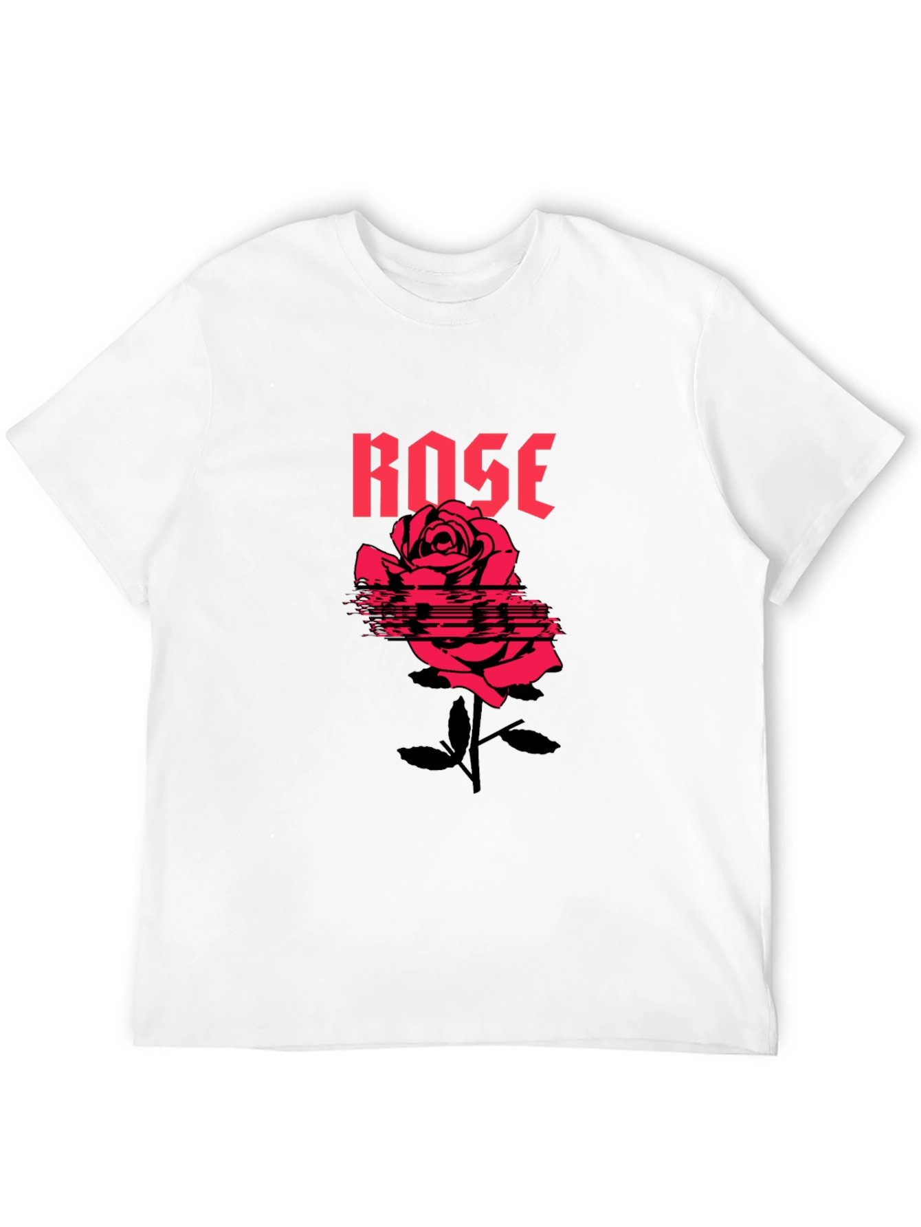 Rose Graphic T-Shirt - Black