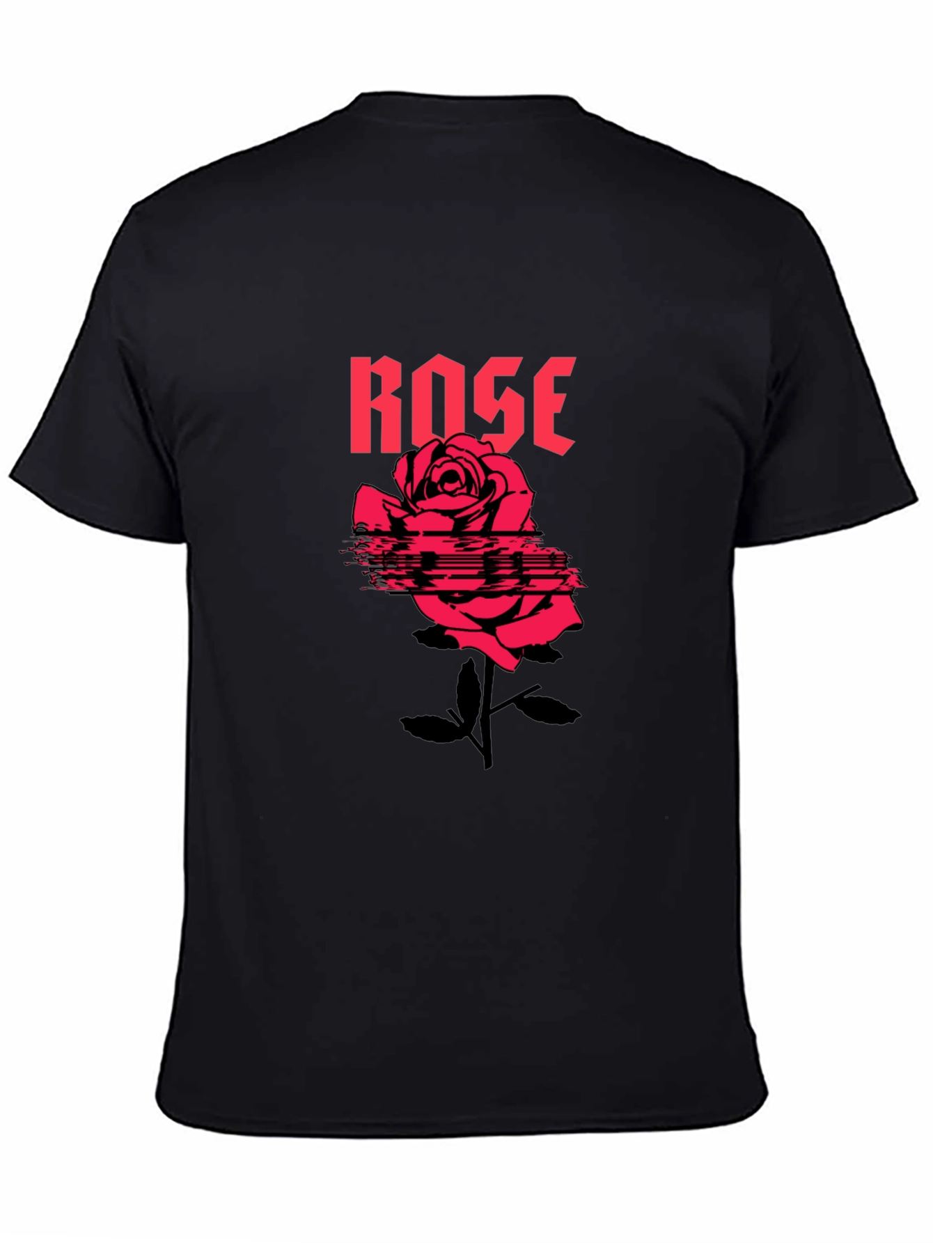 Rose Graphic T-Shirt - Black