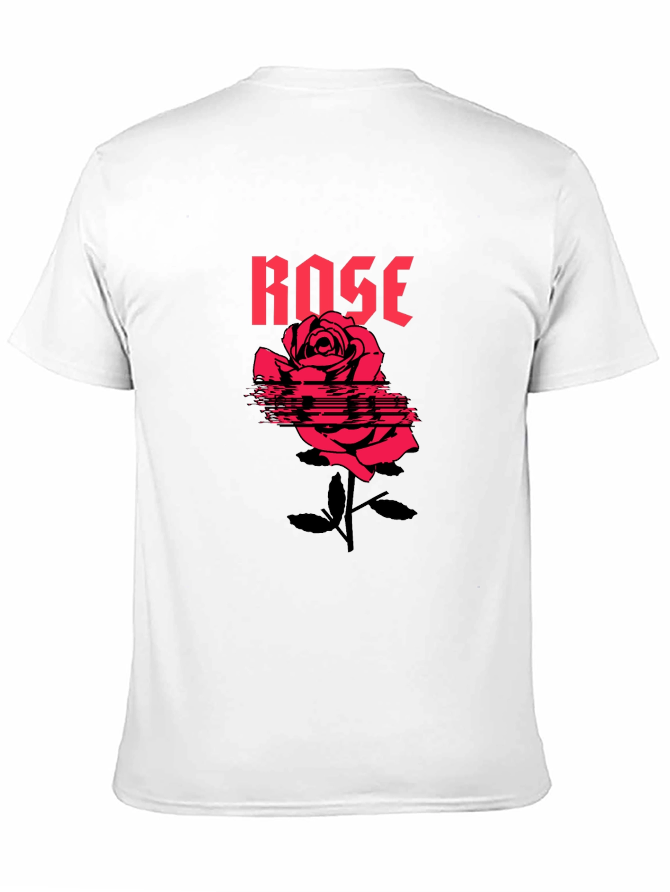 Rose Graphic T-Shirt - Black