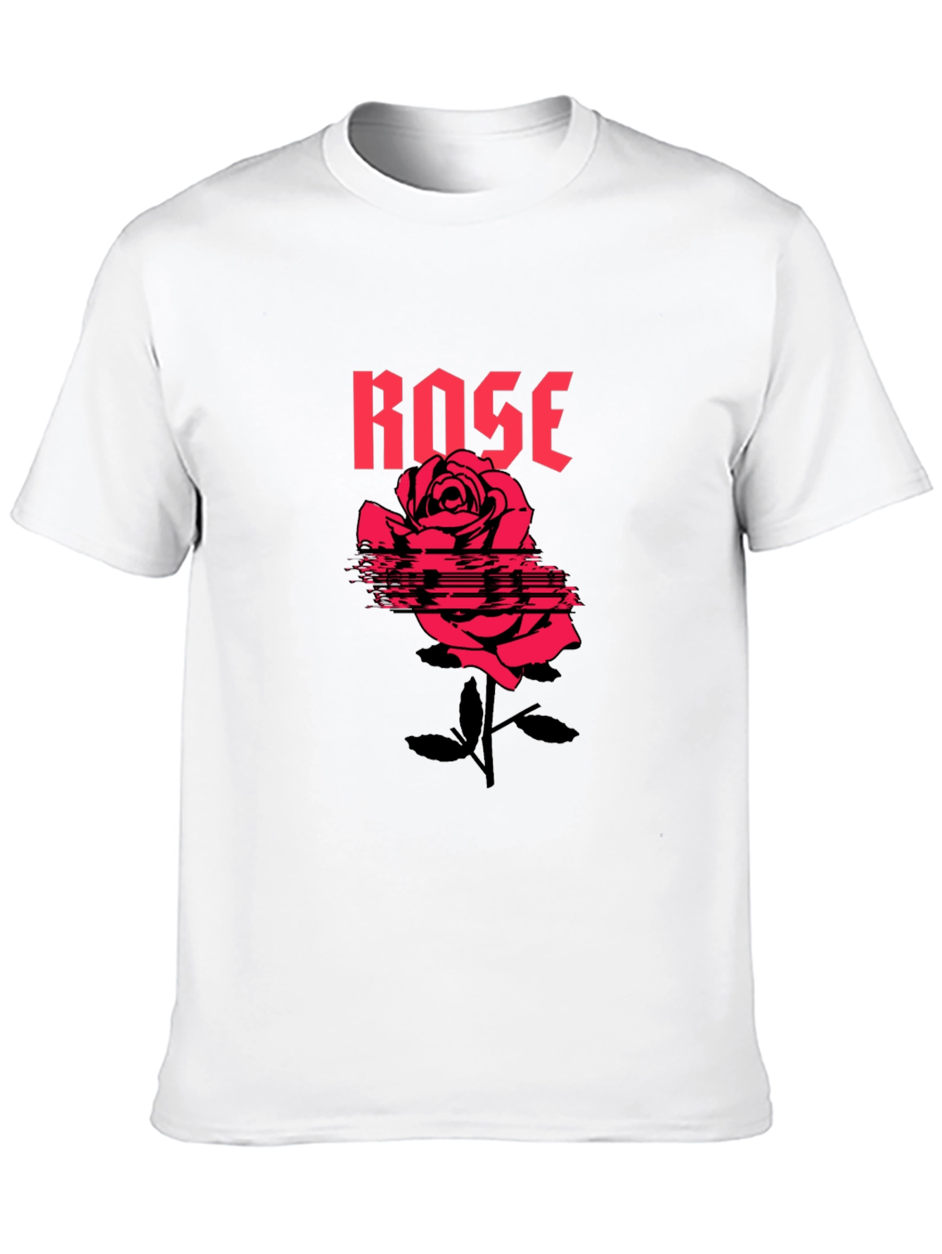 Rose Graphic T-Shirt - Black