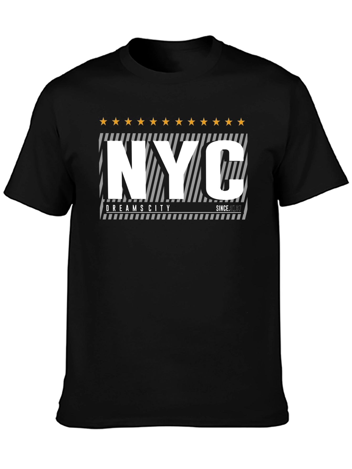 NYC Dreams City Black Graphic Tee